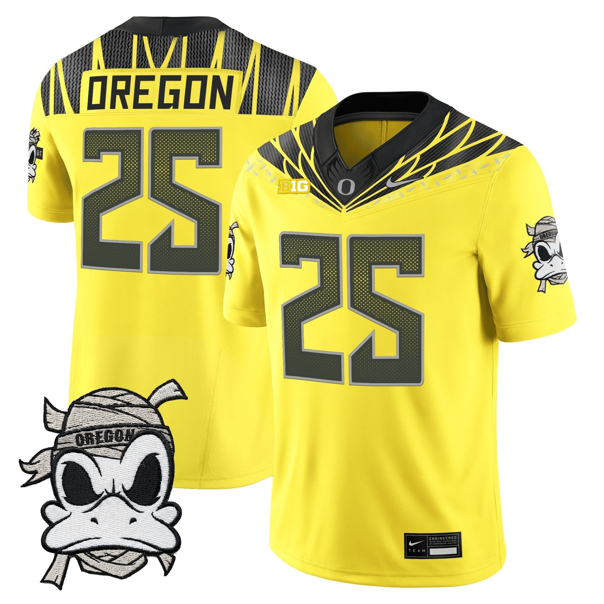 Oregon Ducks 2025 "Mummy Duck" Vapor Limited Jersey V1- All Stitched