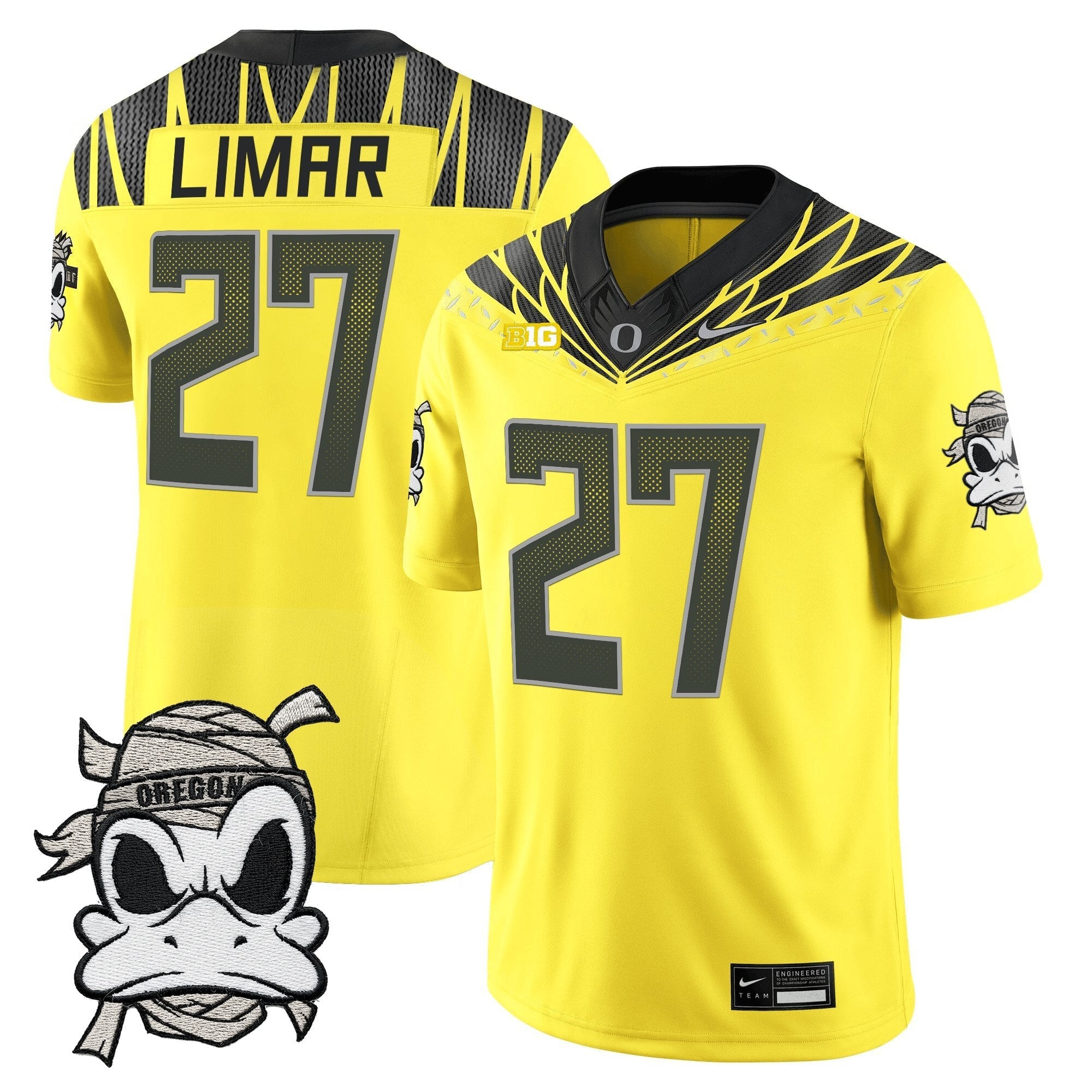 Oregon Ducks 2025 "Mummy Duck" Vapor Limited Jersey V1- All Stitched