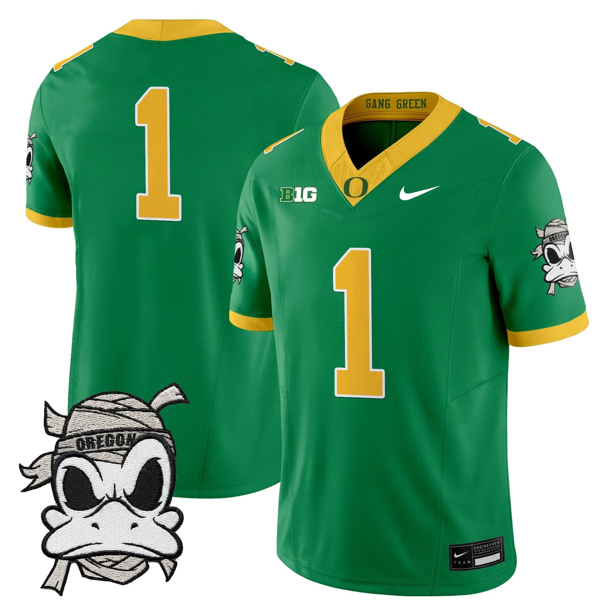 Oregon Ducks 2025 "Mummy Duck" Vapor Limited Jersey V1- All Stitched