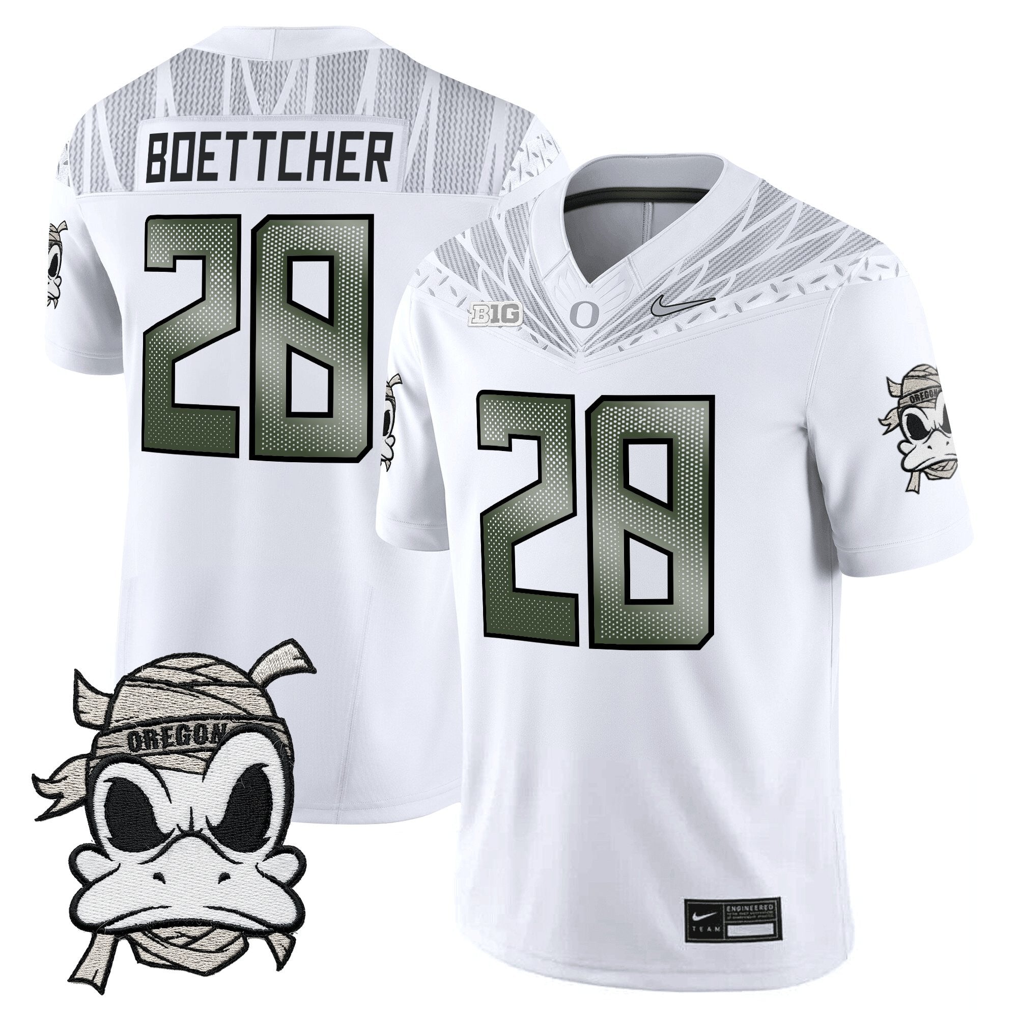 Oregon Ducks 2025 "Mummy Duck" Vapor Limited Jersey V1- All Stitched