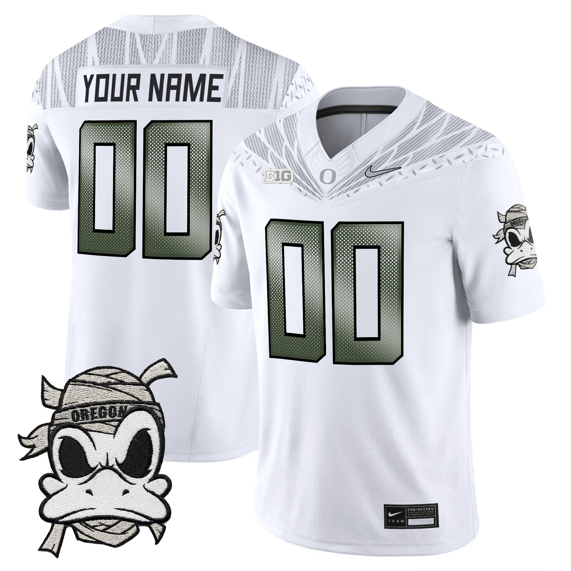 Oregon Ducks 2025 "Mummy Duck" Vapor Limited Custom Jersey V1 - All Stitched