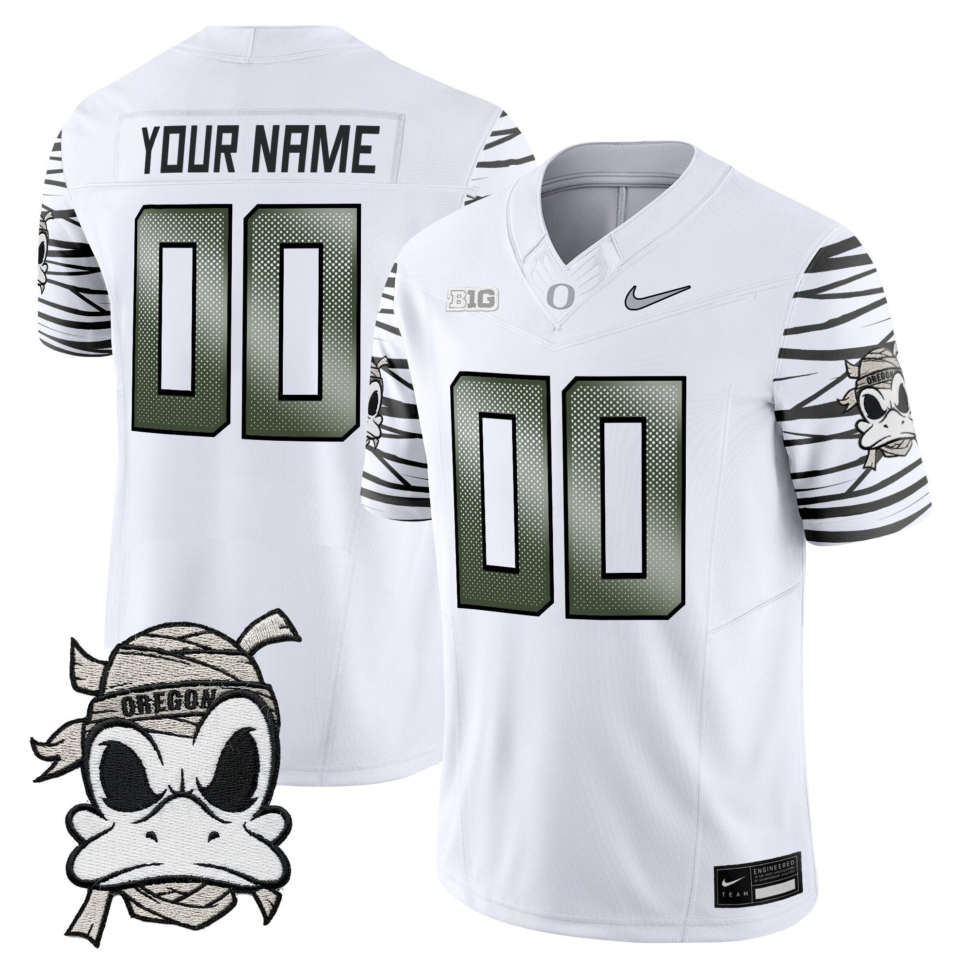 Oregon Ducks 2025 "Mummy Duck" Vapor Limited Custom Jersey V1 - All Stitched