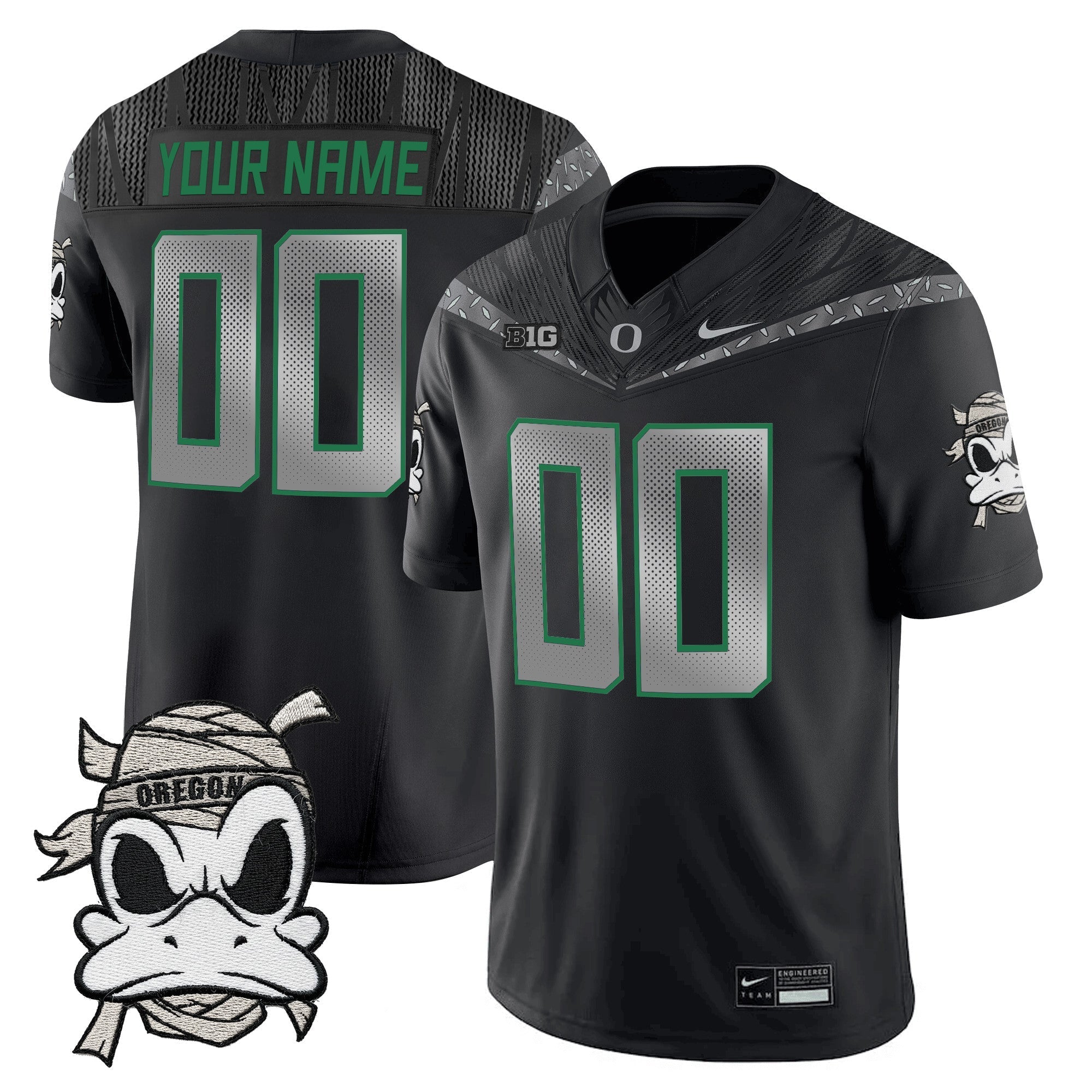 Oregon Ducks 2025 "Mummy Duck" Vapor Limited Custom Jersey V1 - All Stitched