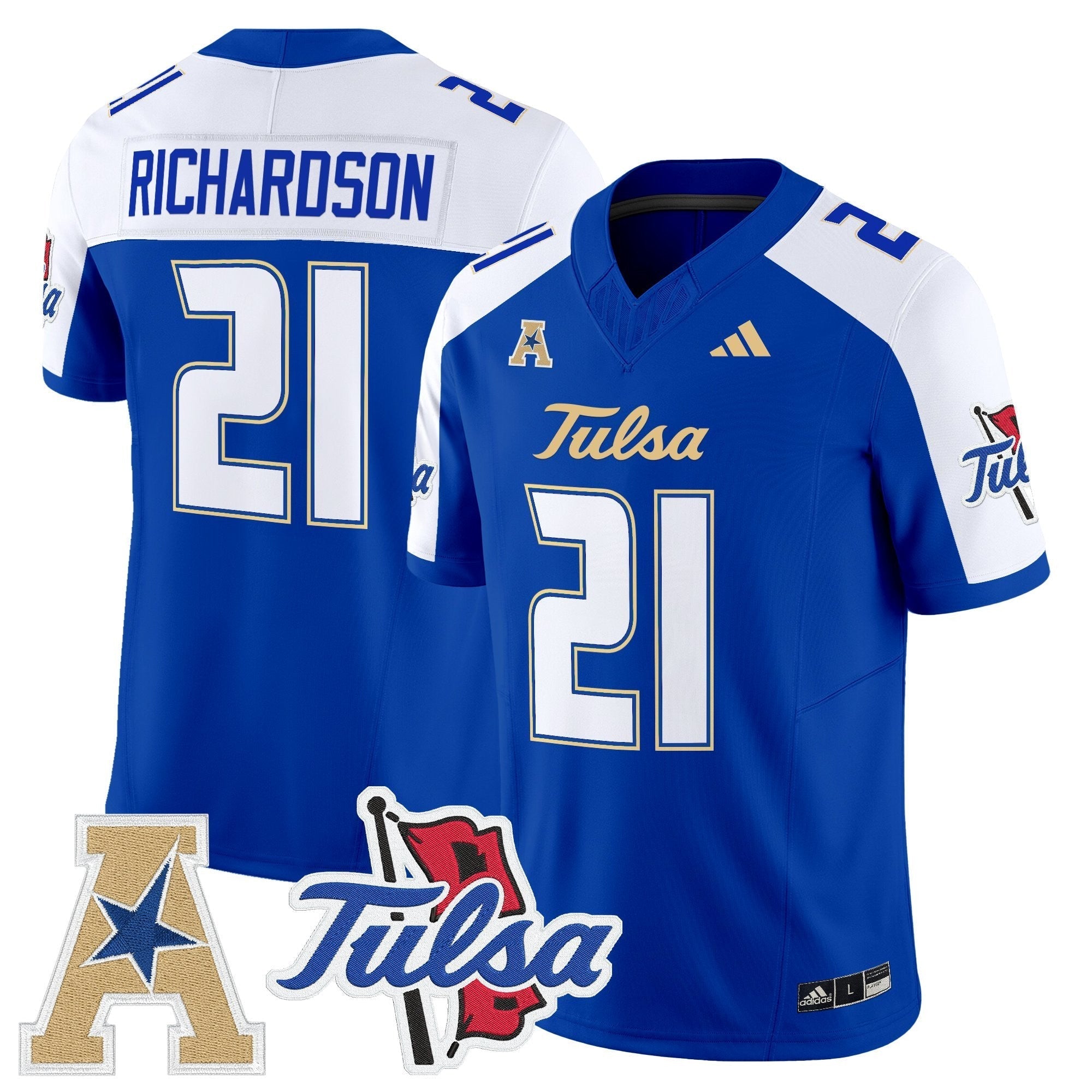 Tulsa Golden Hurricane 2025 Vapor Limited Jersey - All Stitched