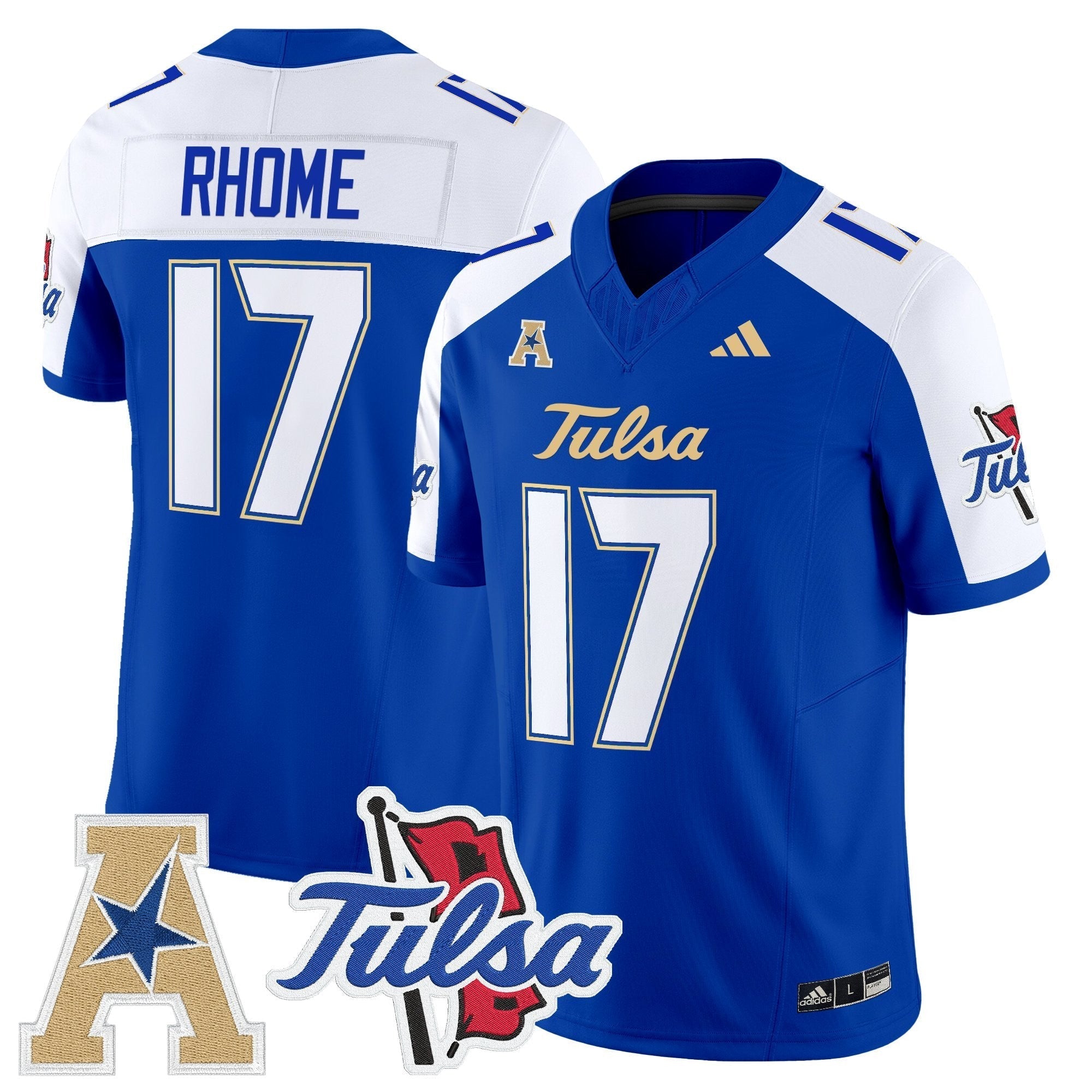 Tulsa Golden Hurricane 2025 Vapor Limited Jersey - All Stitched