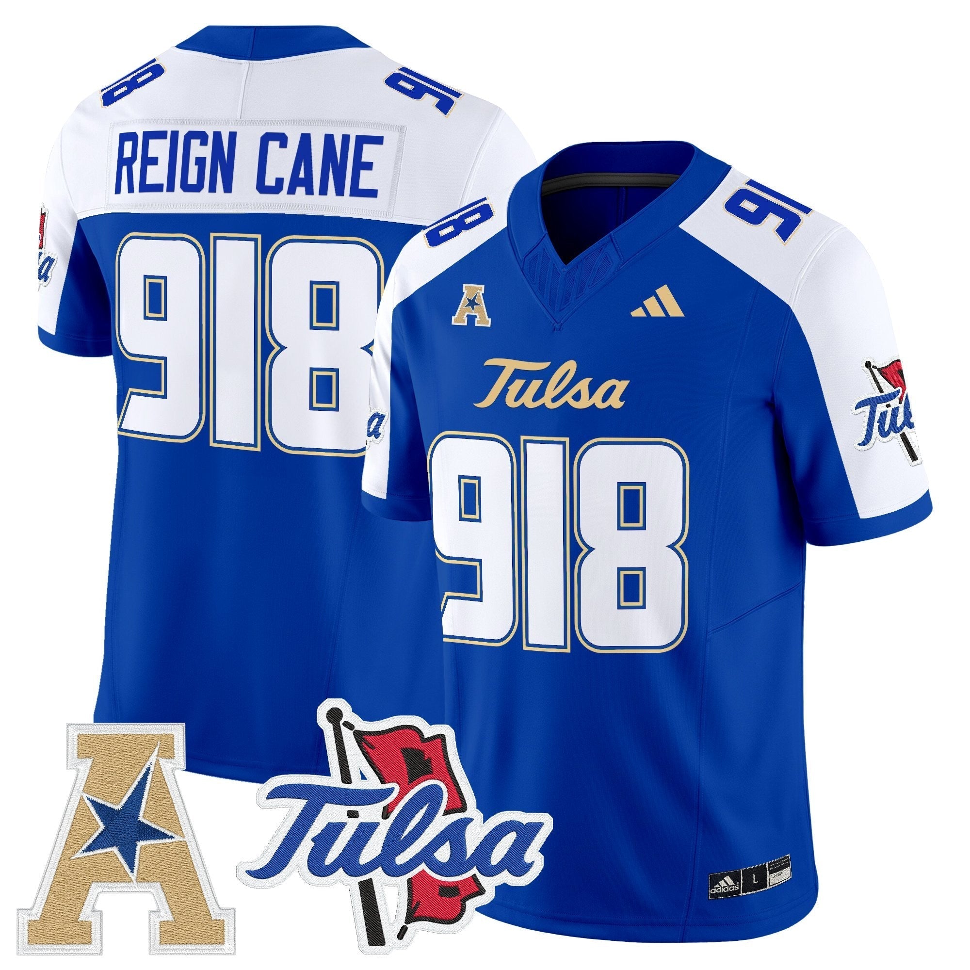 Tulsa Golden Hurricane 2025 Vapor Limited Jersey - All Stitched