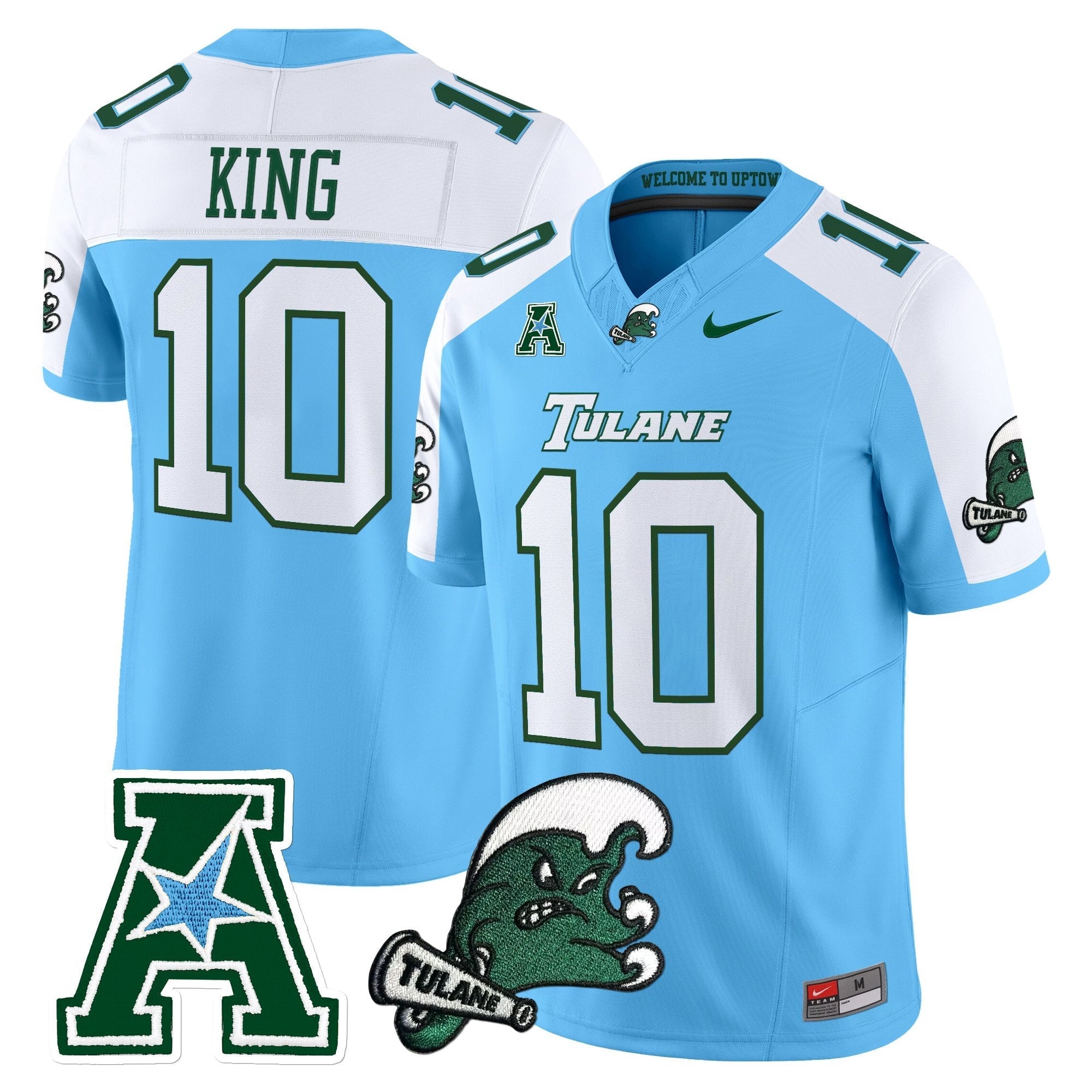 Tulane Green Wave 2025 Vapor Limited Jersey - All Stitched