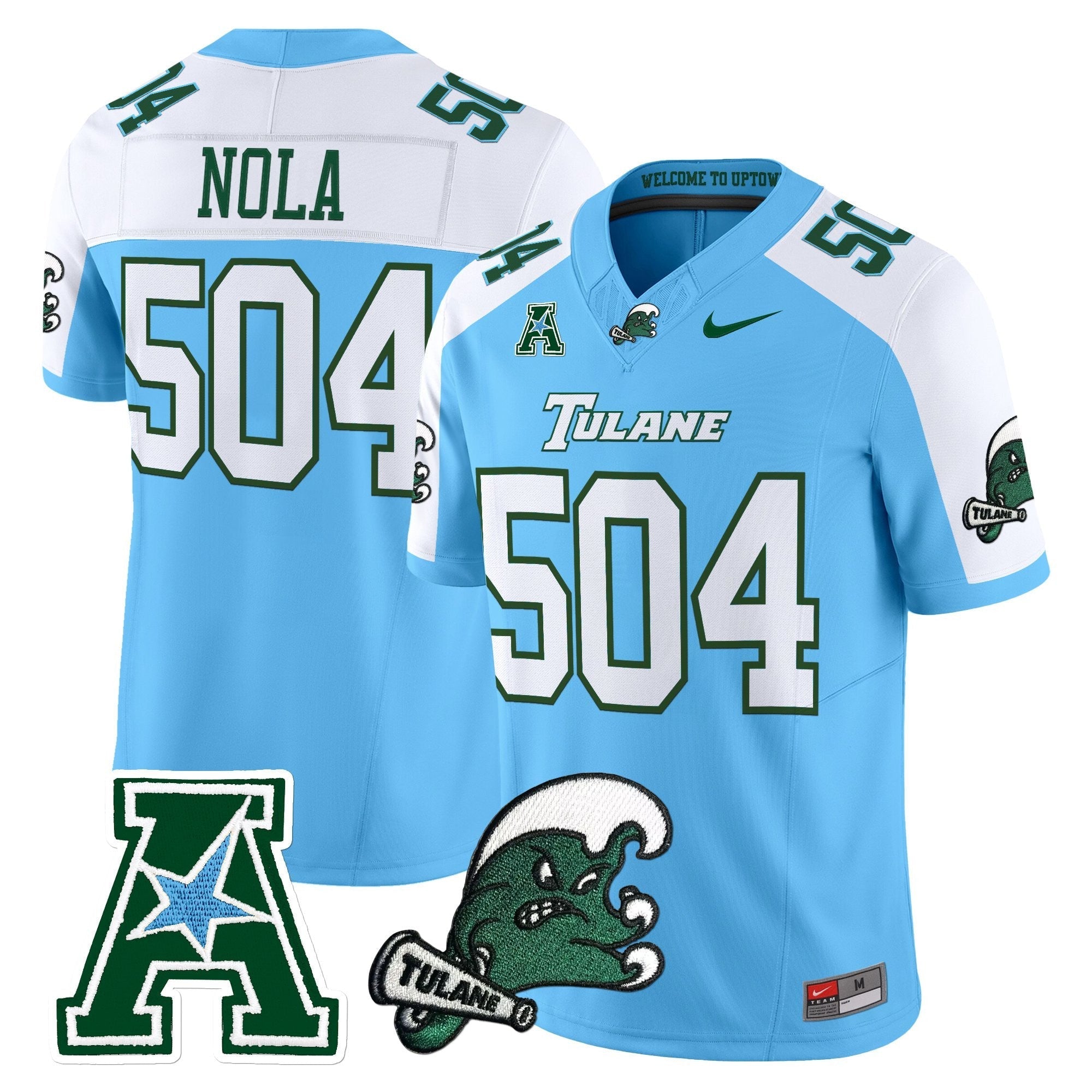 Tulane Green Wave 2025 Vapor Limited Jersey - All Stitched
