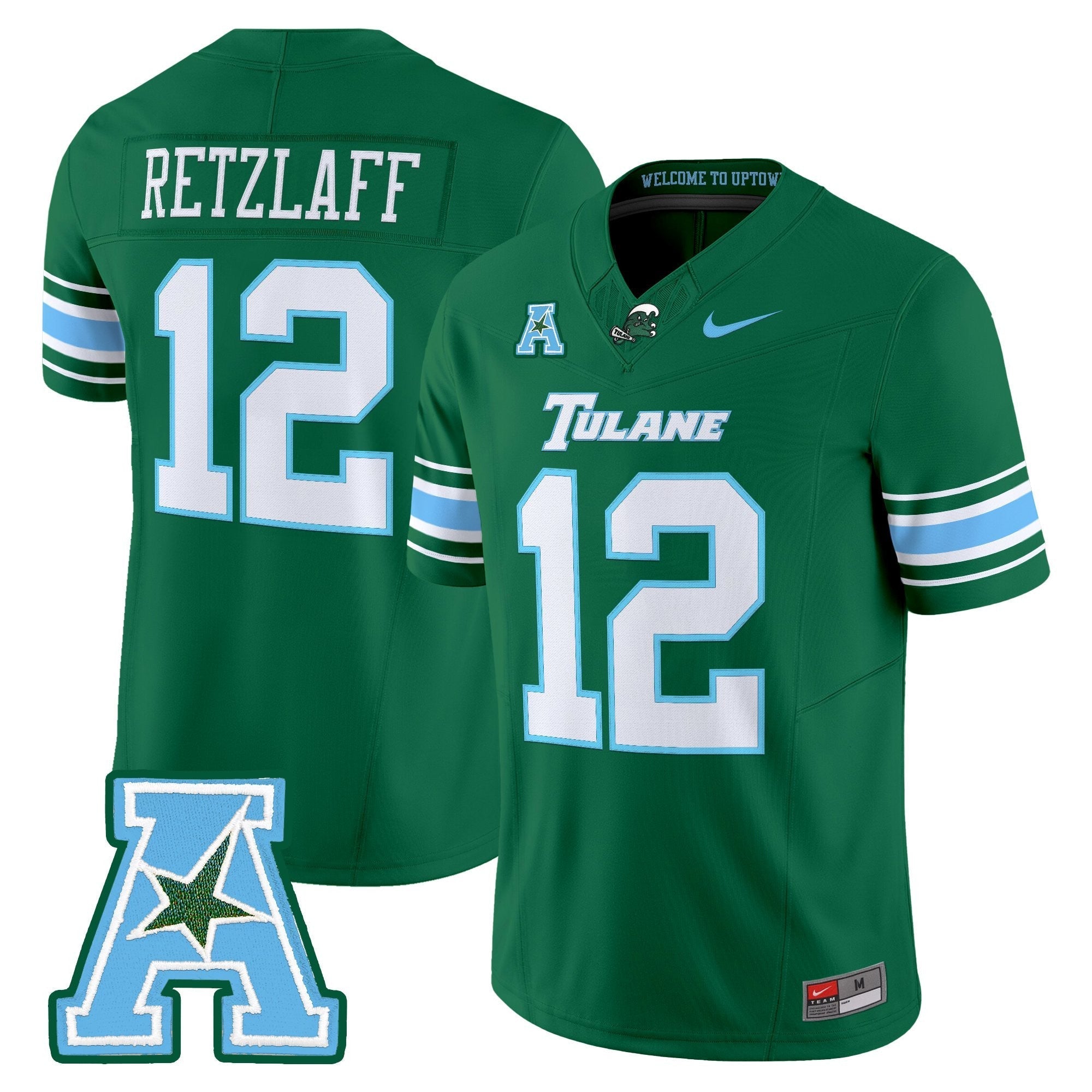 Tulane Green Wave 2025 Vapor Limited Jersey - All Stitched