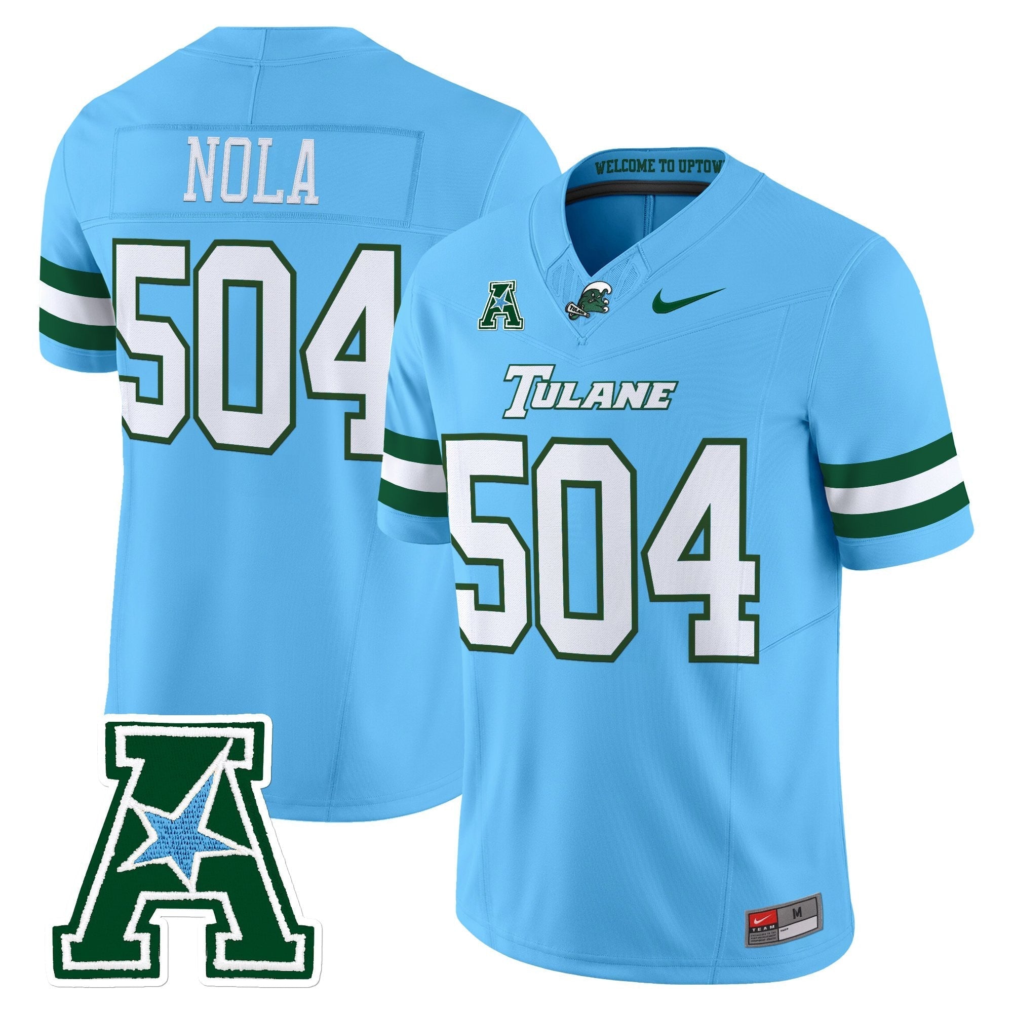 Tulane Green Wave 2025 Vapor Limited Jersey - All Stitched