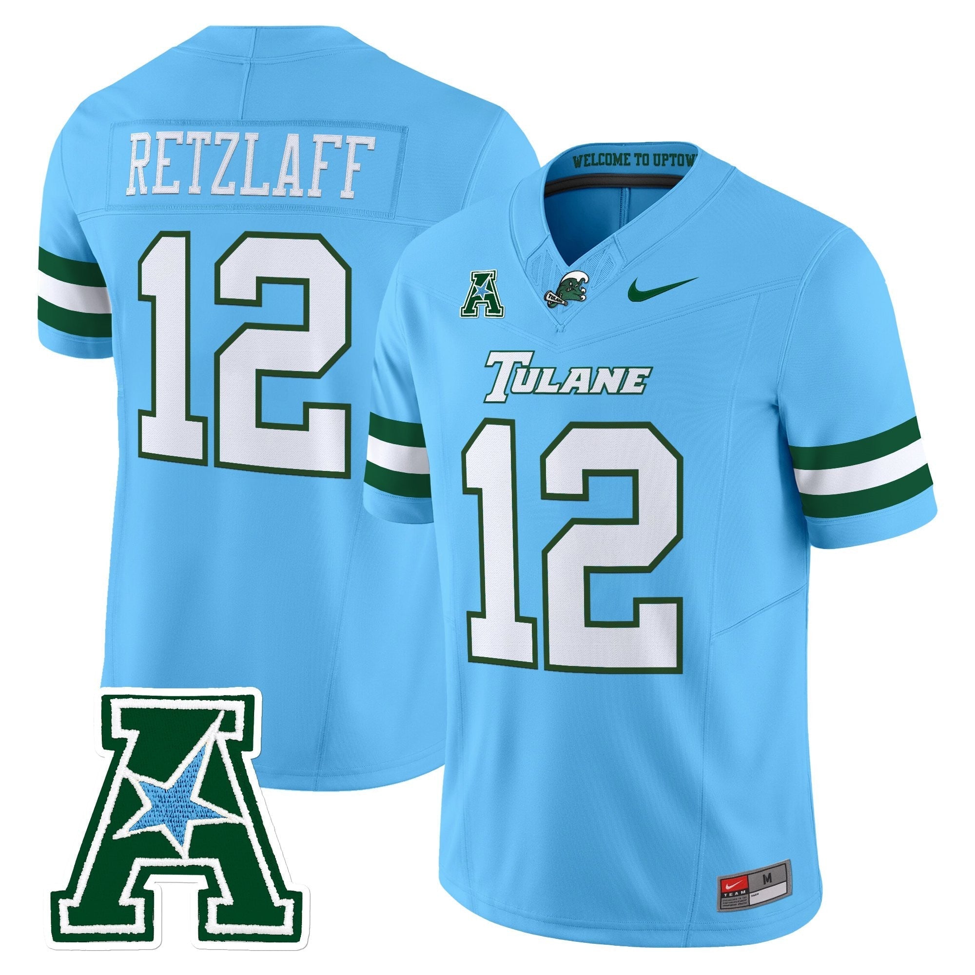 Tulane Green Wave 2025 Vapor Limited Jersey - All Stitched
