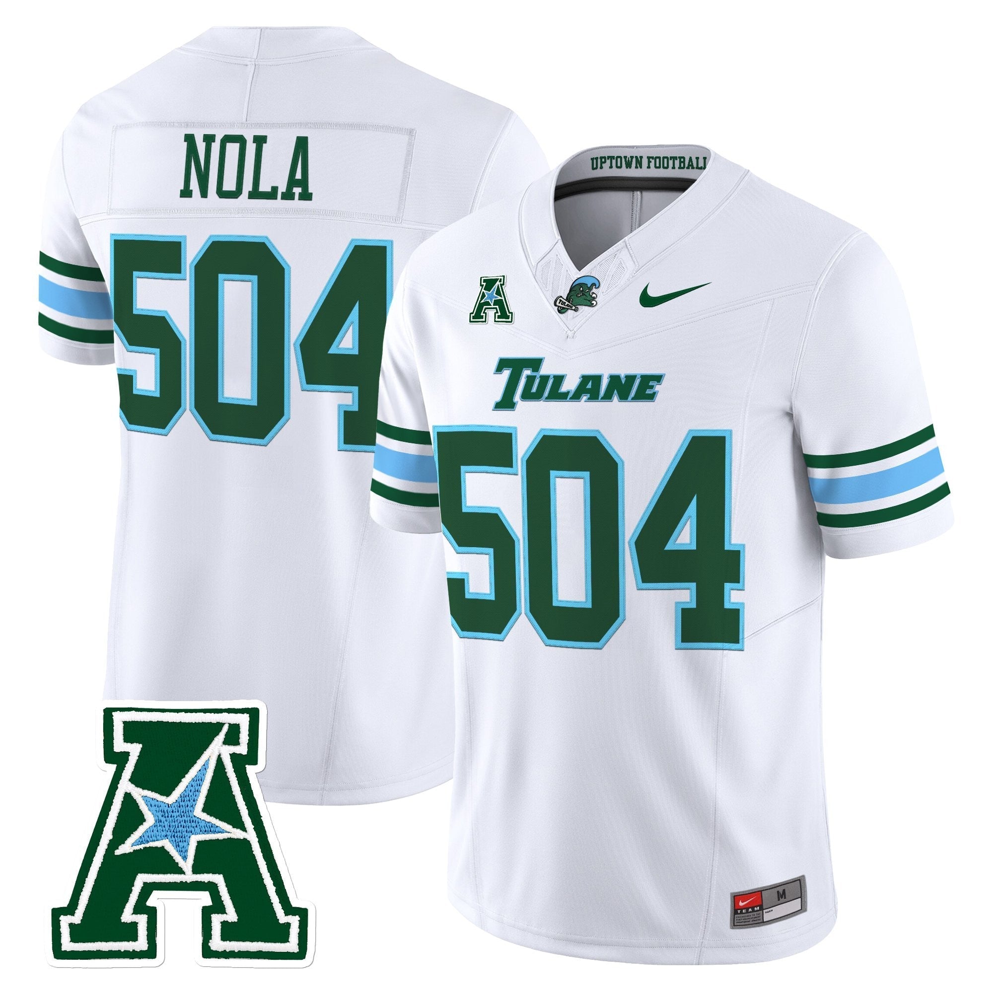 Tulane Green Wave 2025 Vapor Limited Jersey - All Stitched