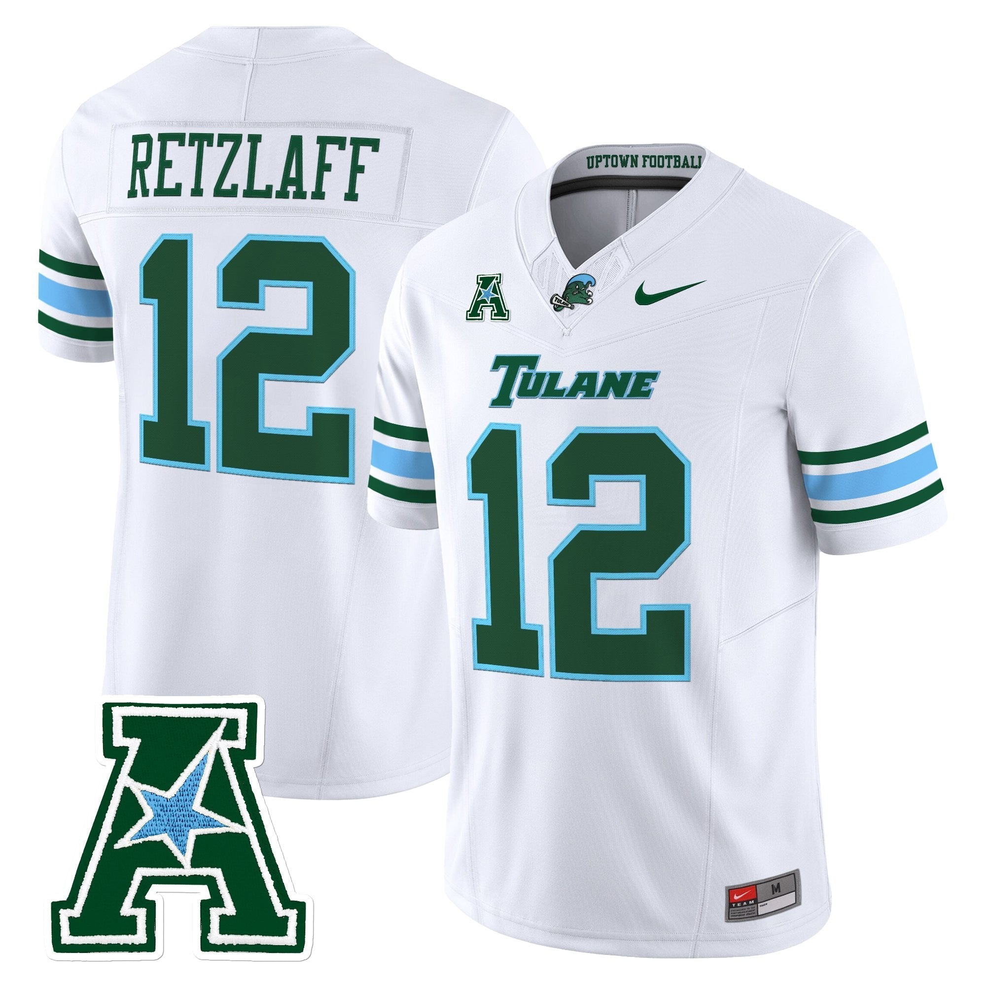 Tulane Green Wave 2025 Vapor Limited Jersey - All Stitched