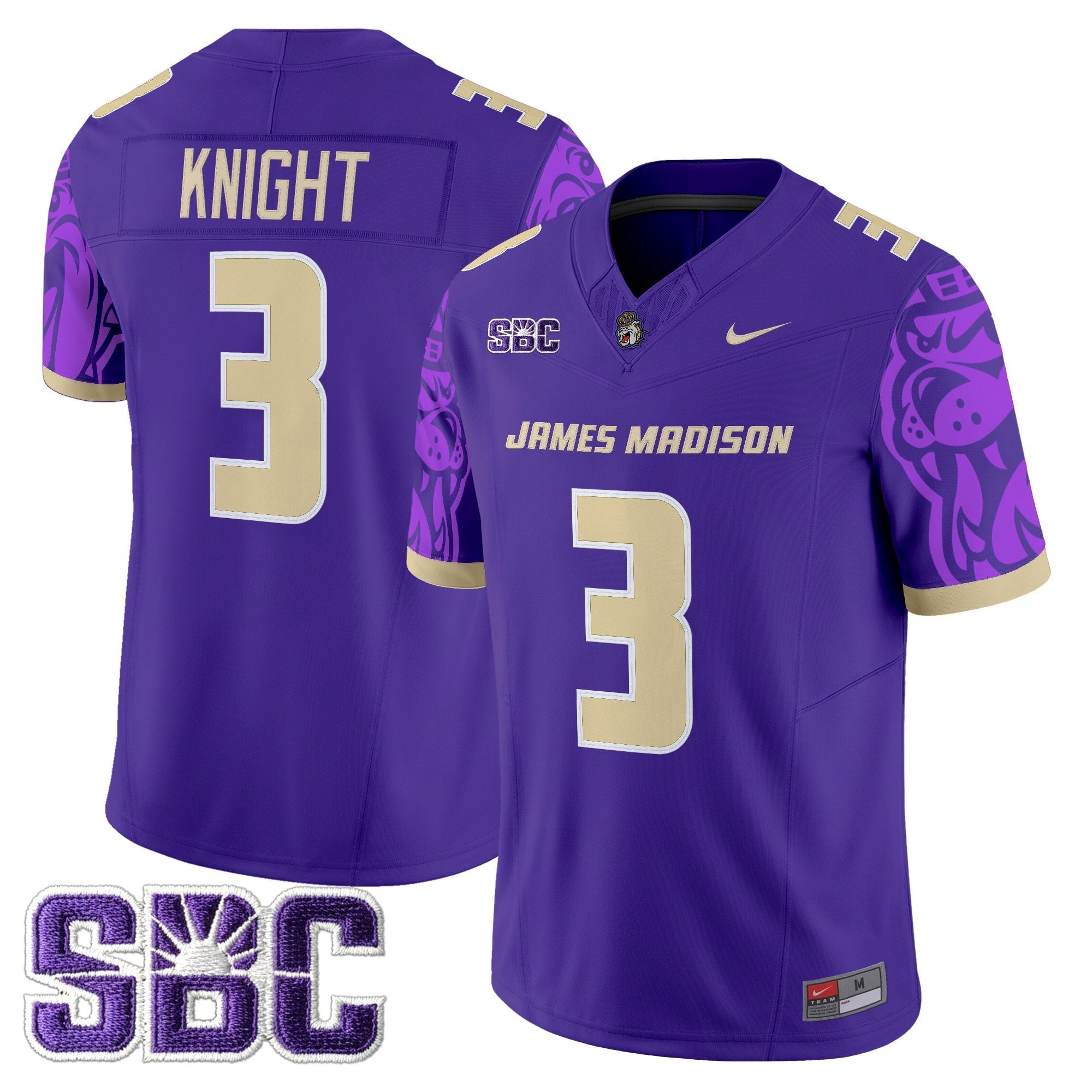 James Madison Dukes 2025 Vapor Limited Jersey V2 - All Stitched
