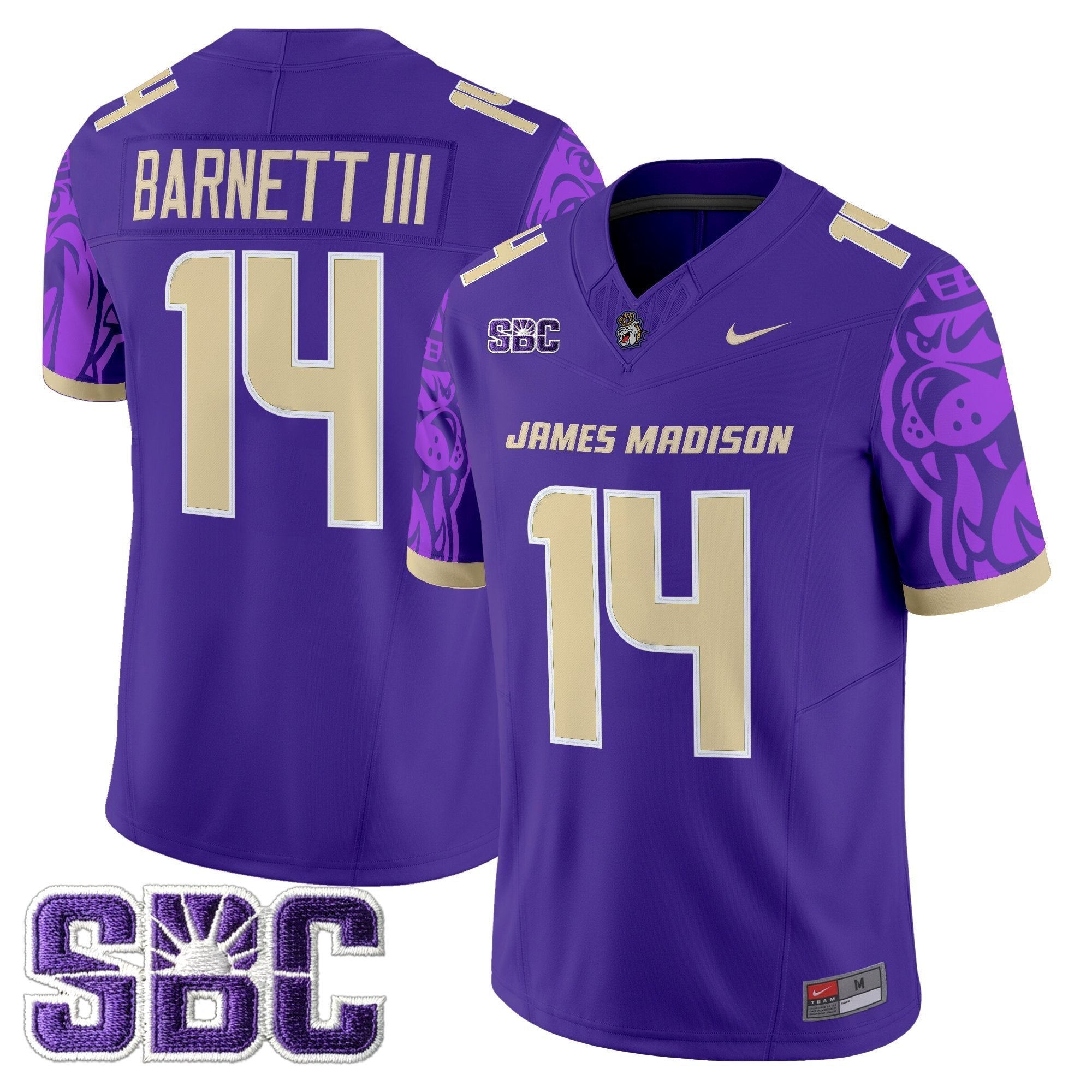 James Madison Dukes 2025 Vapor Limited Jersey V2 - All Stitched