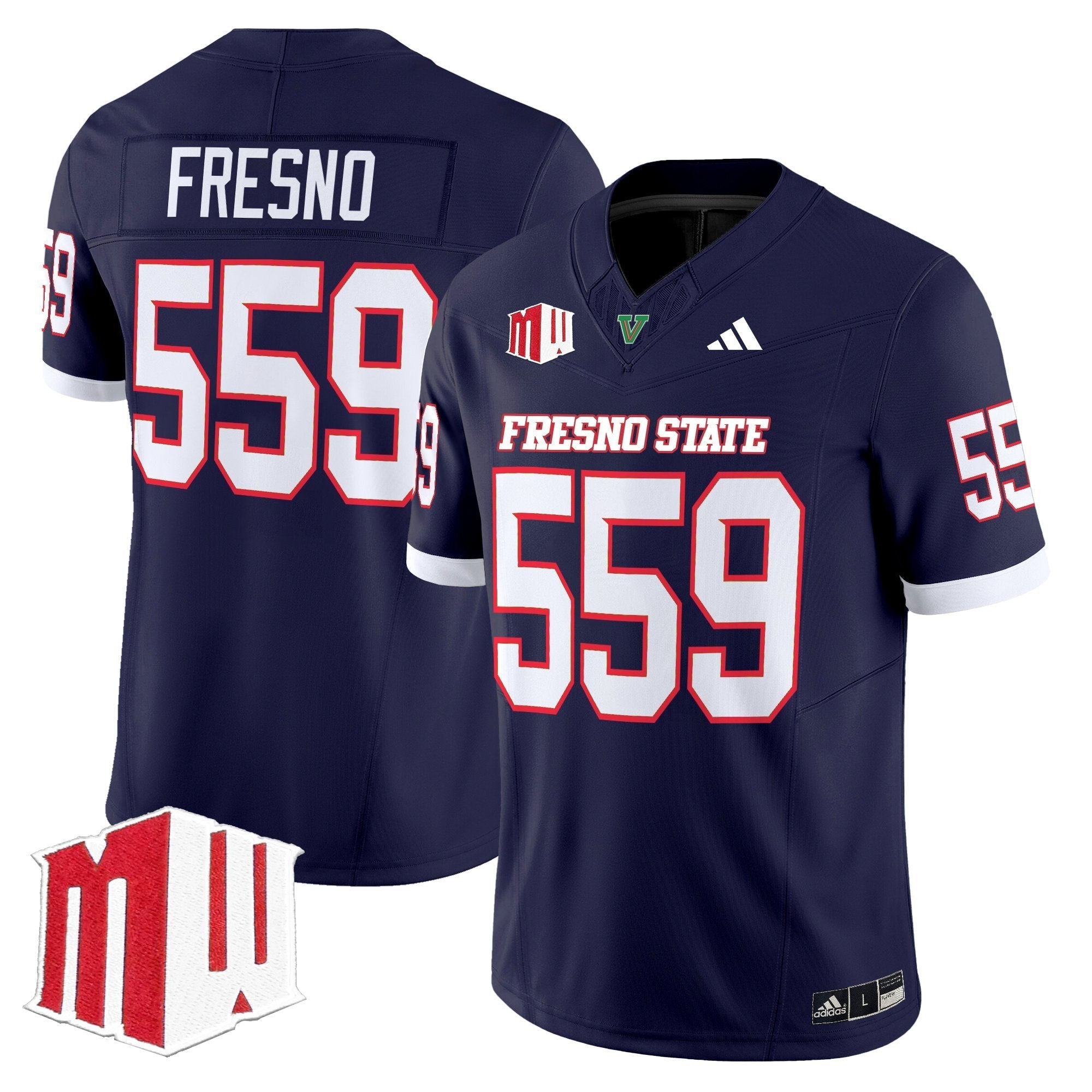 Fresno State Bulldogs 2025 Vapor Limited Jersey - All Stitched