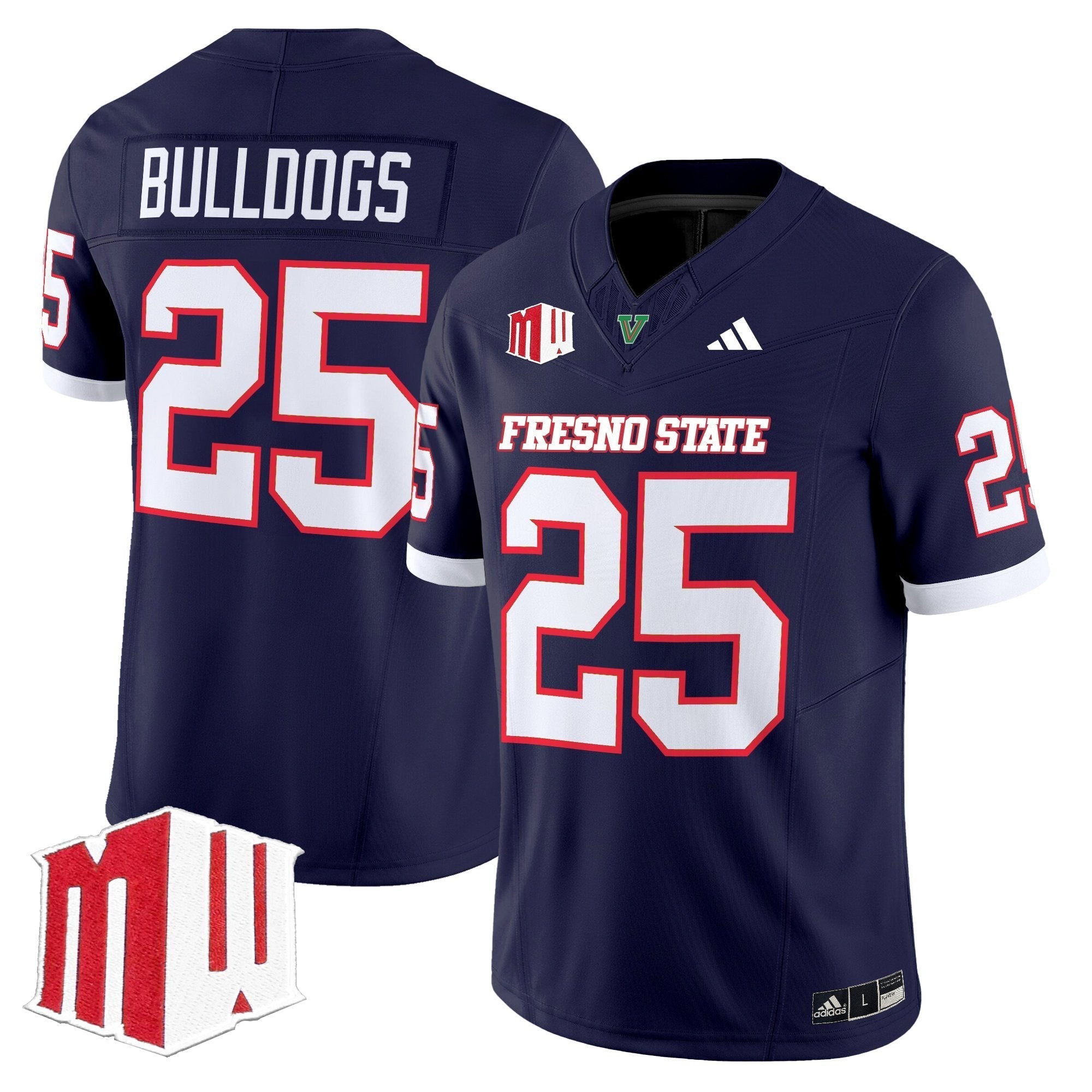 Fresno State Bulldogs 2025 Vapor Limited Jersey - All Stitched