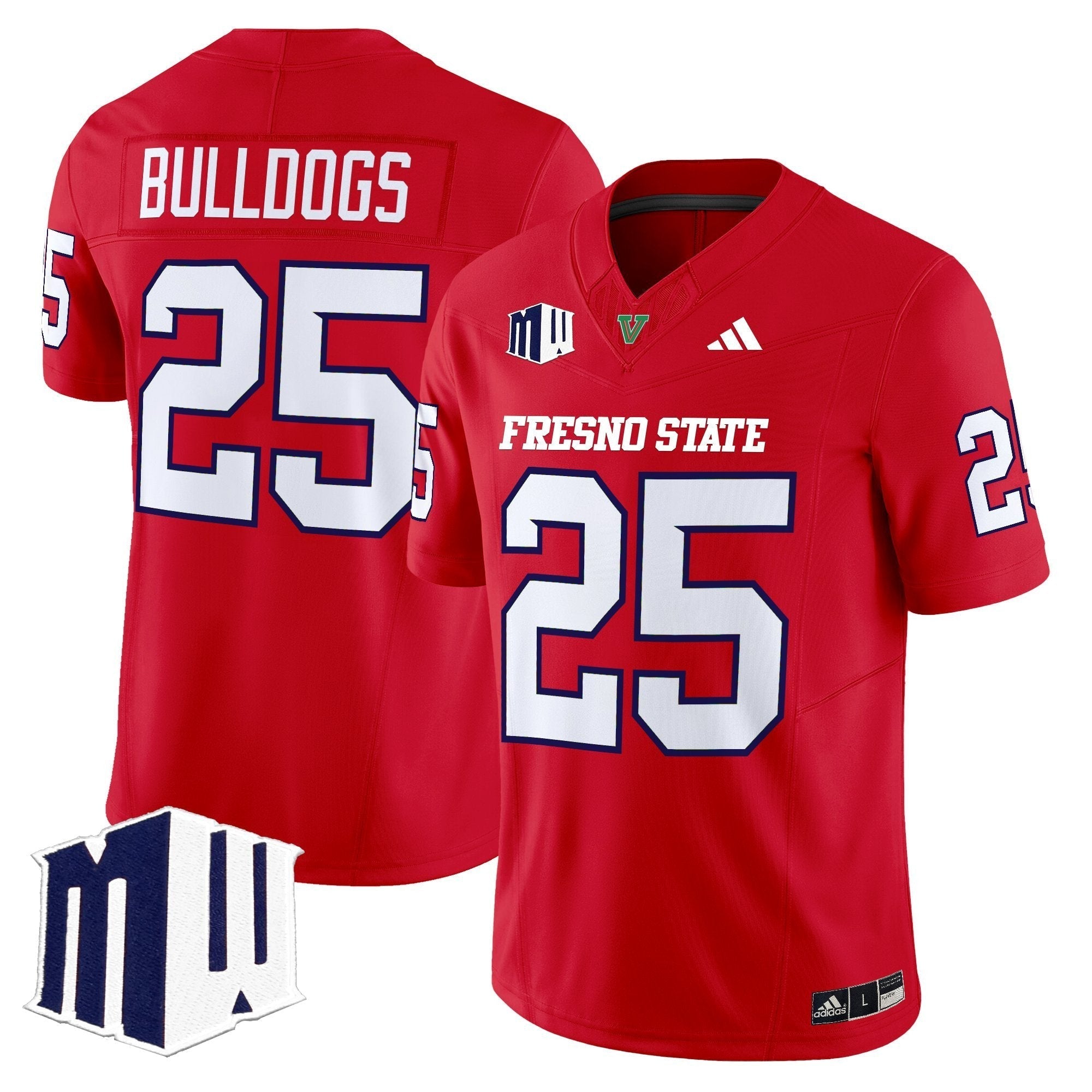 Fresno State Bulldogs 2025 Vapor Limited Jersey - All Stitched