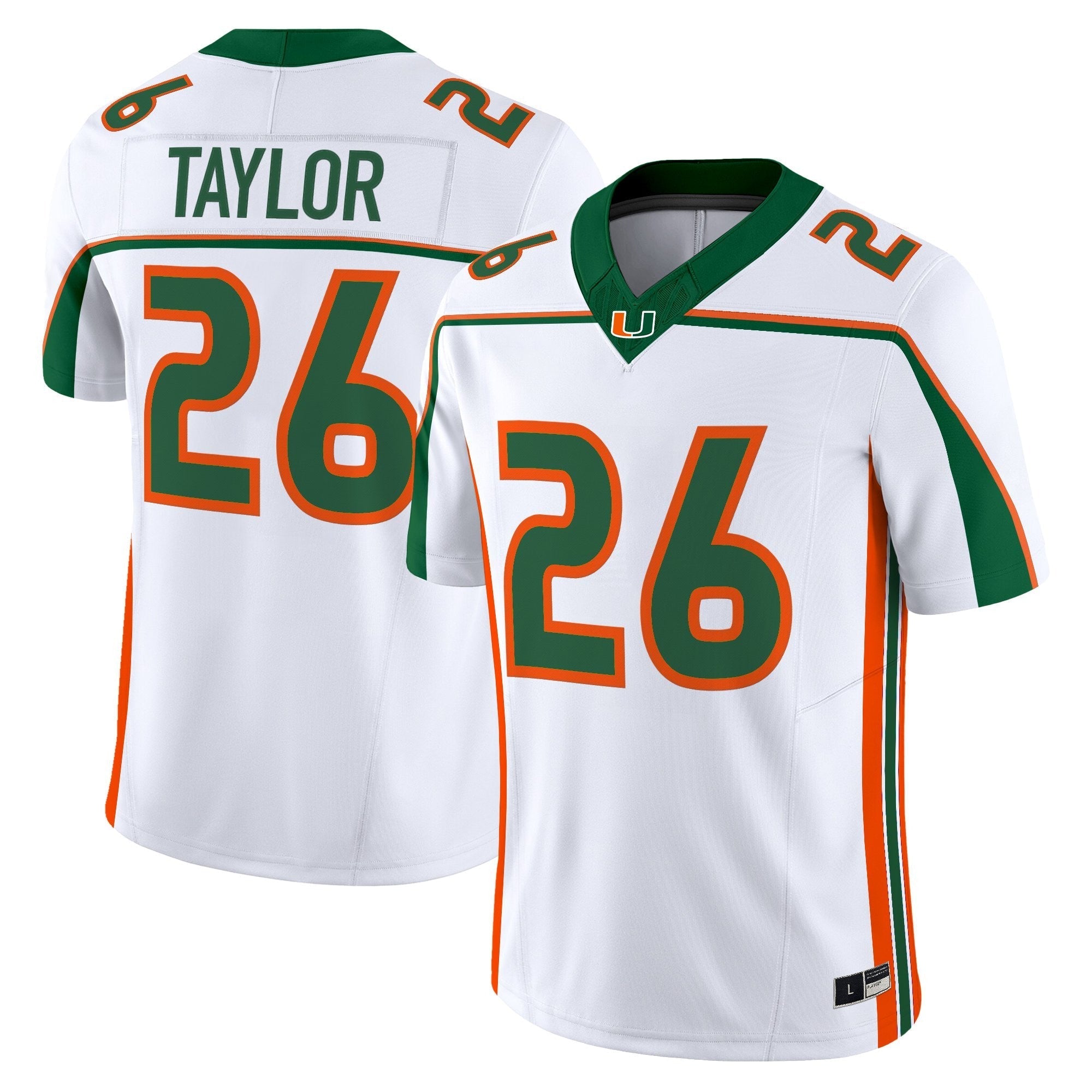 Miami Hurricanes Throwback Vapor Limited Jersey - All Stitched