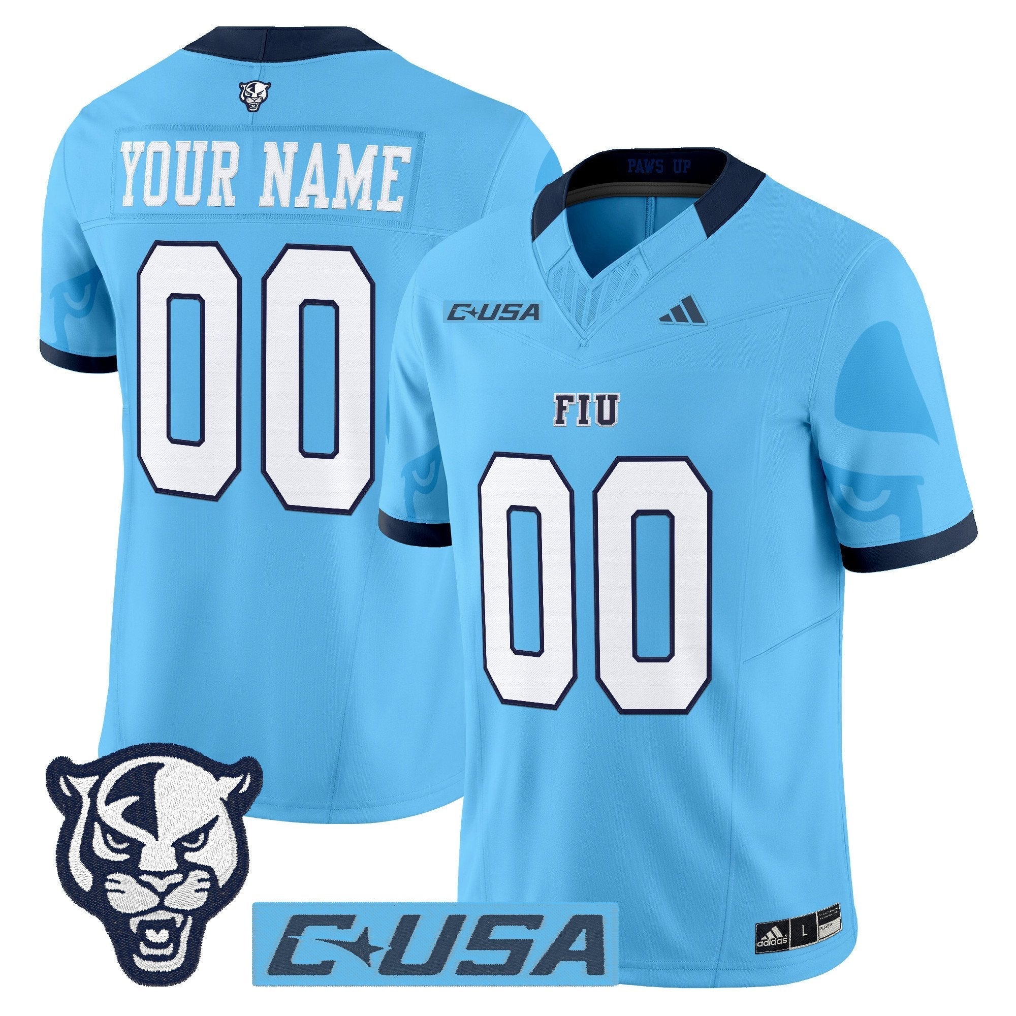 Florida International Panthers 2025 Vapor Limited Custom Jersey - All Stitched