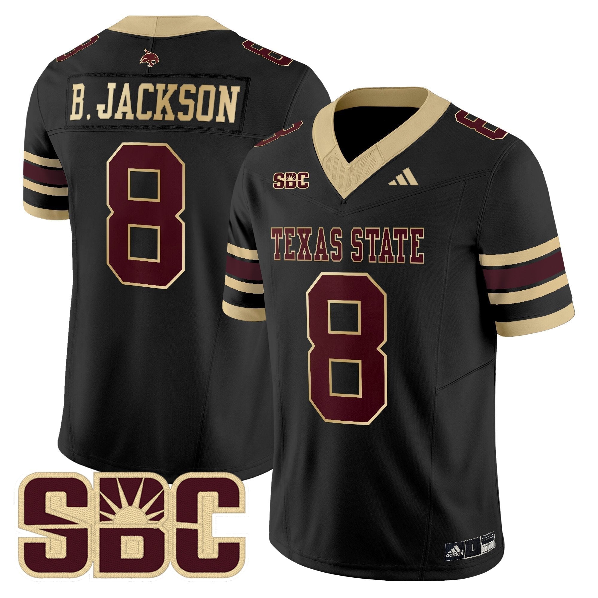Texas State Bobcats 2025 Vapor Limited Jersey - All Stitched