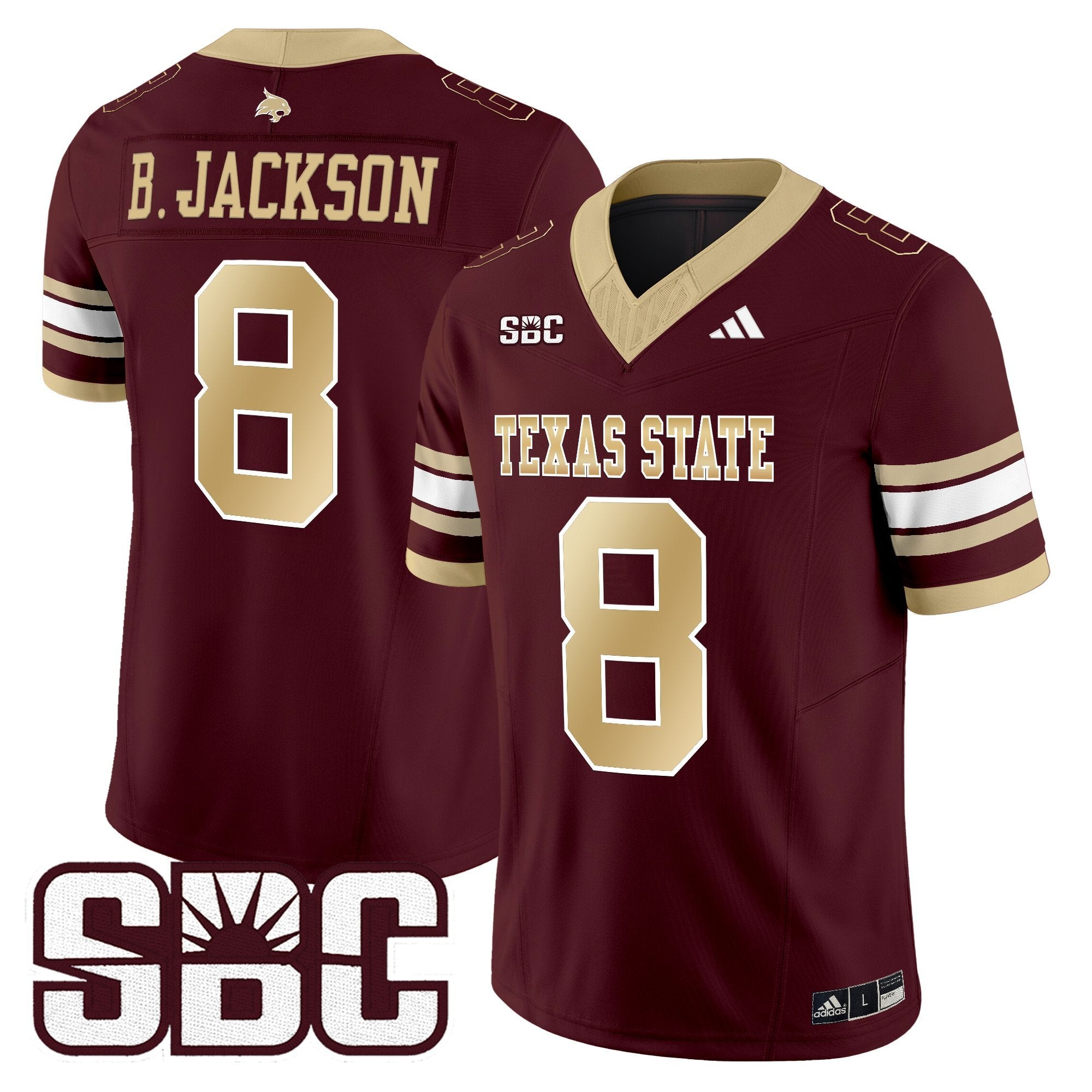 Texas State Bobcats 2025 Vapor Limited Jersey - All Stitched
