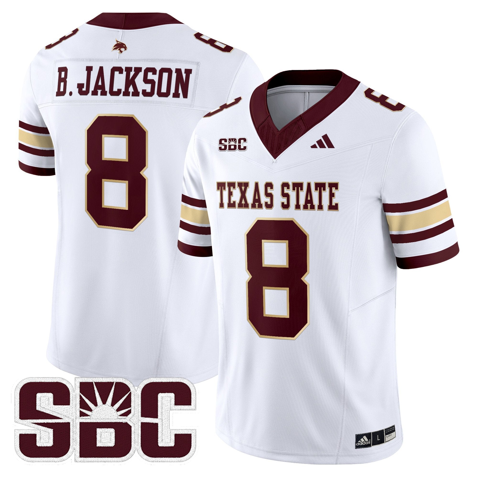 Texas State Bobcats 2025 Vapor Limited Jersey - All Stitched