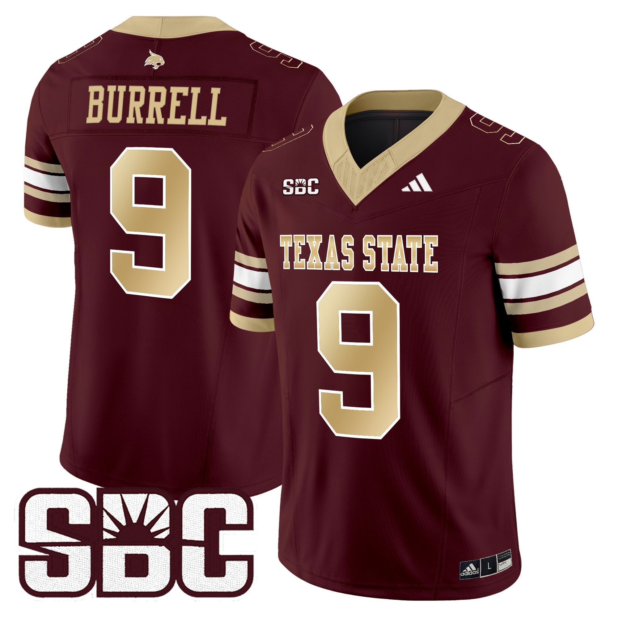 Texas State Bobcats 2025 Vapor Limited Jersey - All Stitched