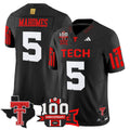 Texas Tech Red Raiders 2025 Vapor Limited Jersey - 100th Anniversary & Texas Patch - All Stitched