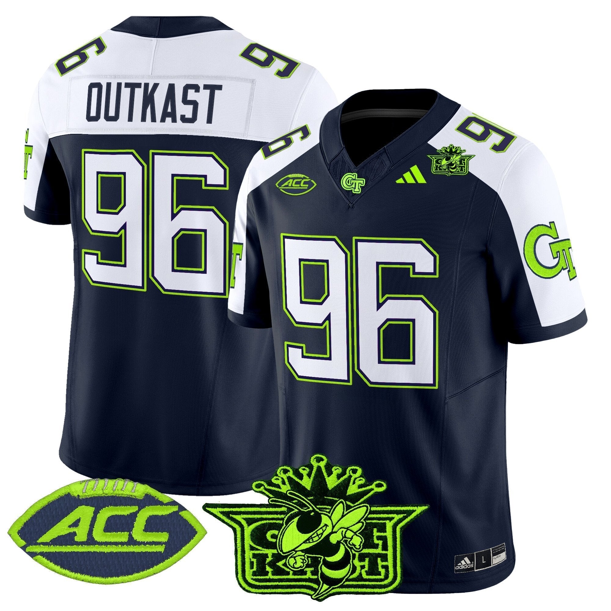 Outkast x Georgia Tech Yellow Jackets 2025 Atliens Vapor Limited Jersey - All Stitched