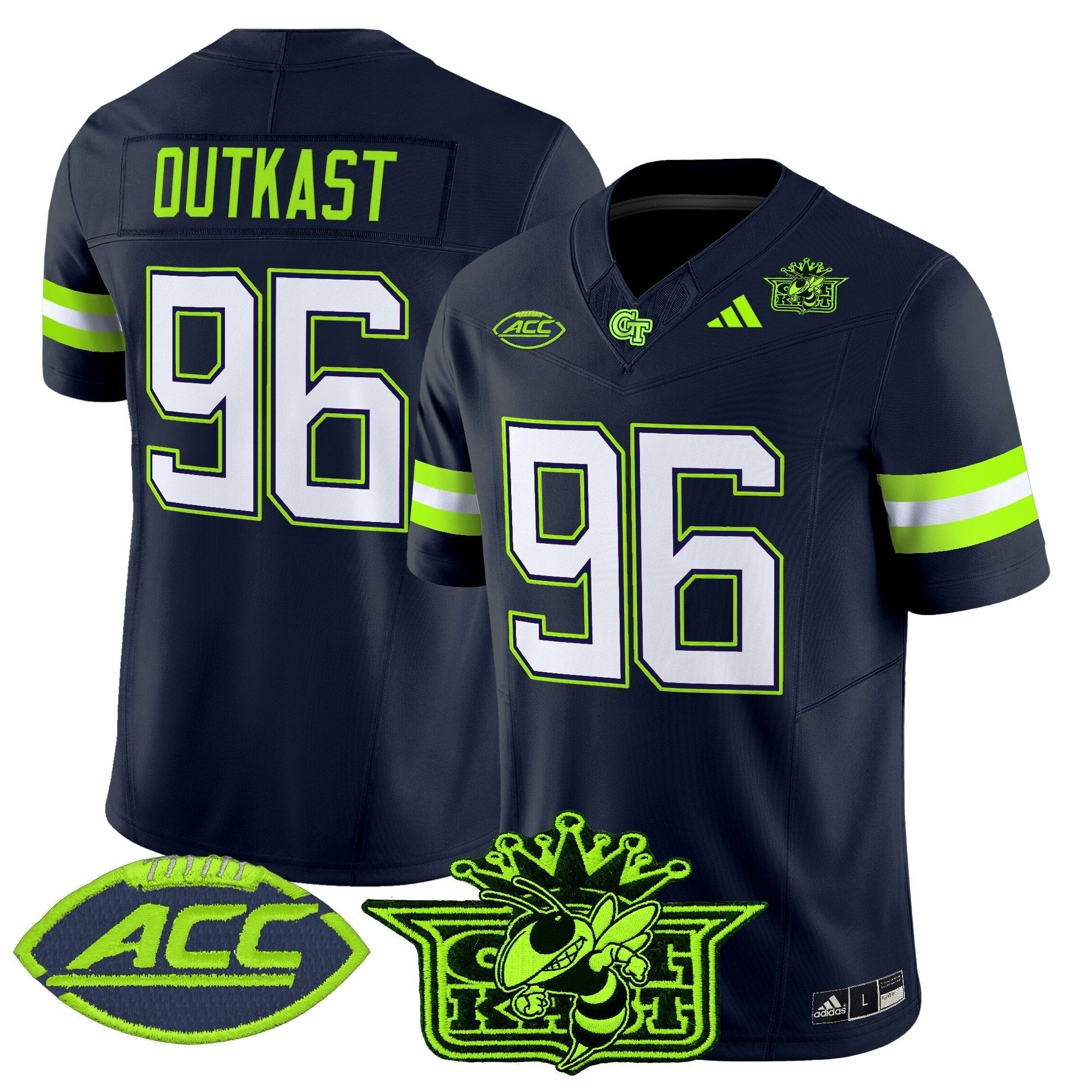 Outkast x Georgia Tech Yellow Jackets 2025 Atliens Vapor Limited Jersey - All Stitched