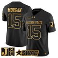 Jackson State Tigers 2025 Gold Vapor Limited Jersey - All Stitched