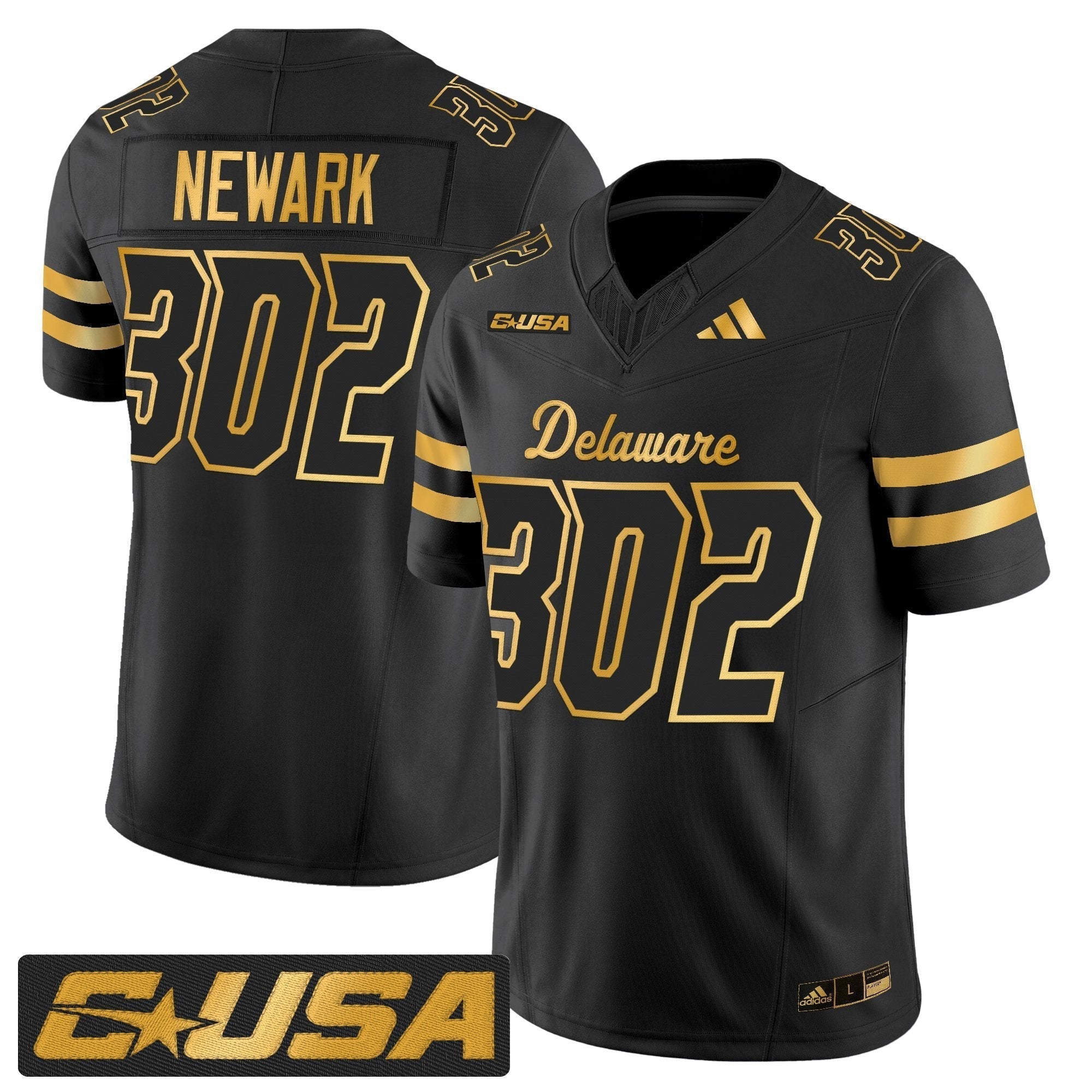 Delaware Blue Hens 2025 Gold Vapor Limited Jersey - All Stitched