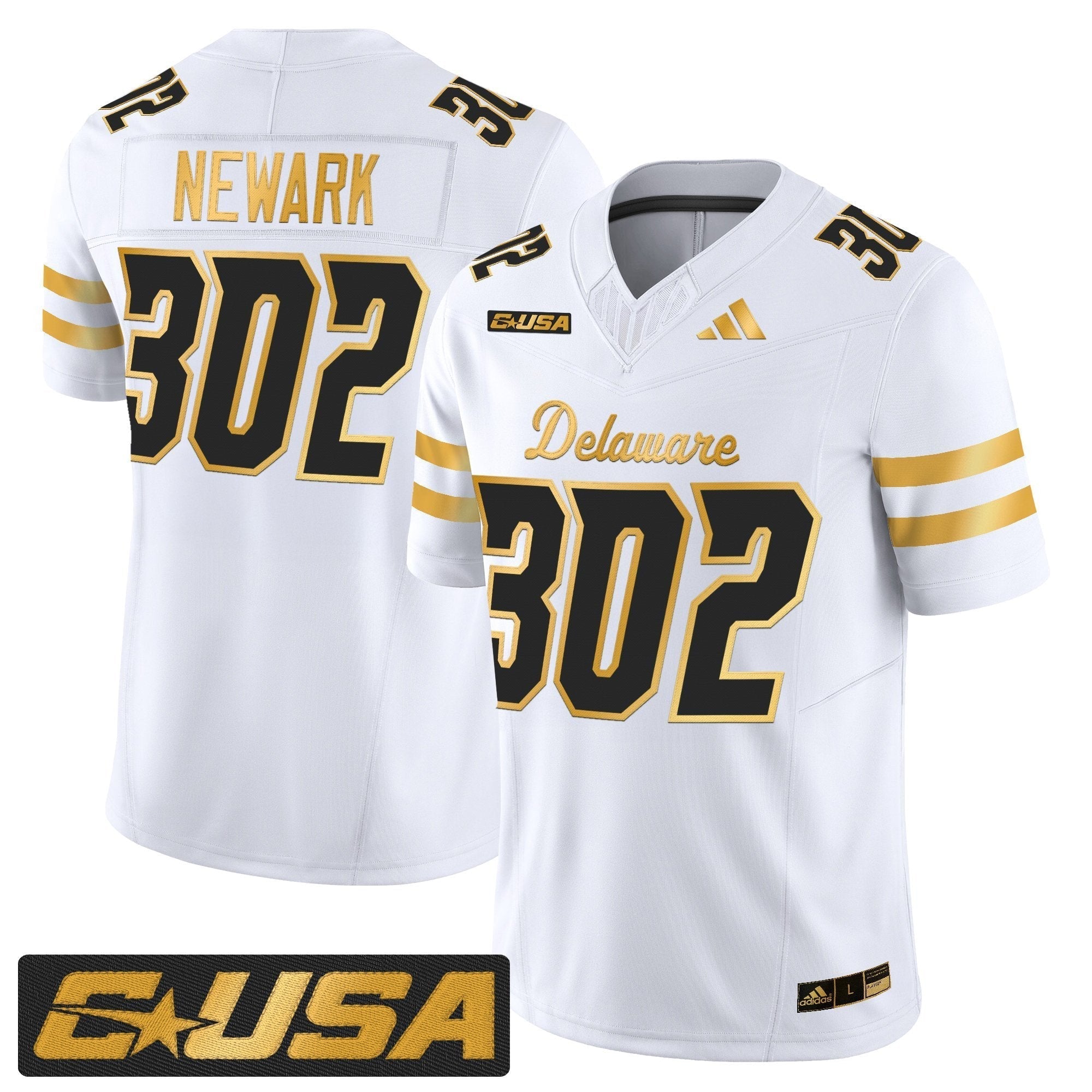 Delaware Blue Hens 2025 Gold Vapor Limited Jersey - All Stitched