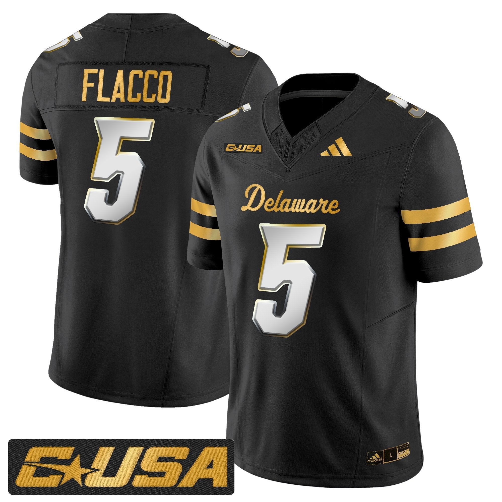 Delaware Blue Hens 2025 Gold Vapor Limited Jersey - All Stitched