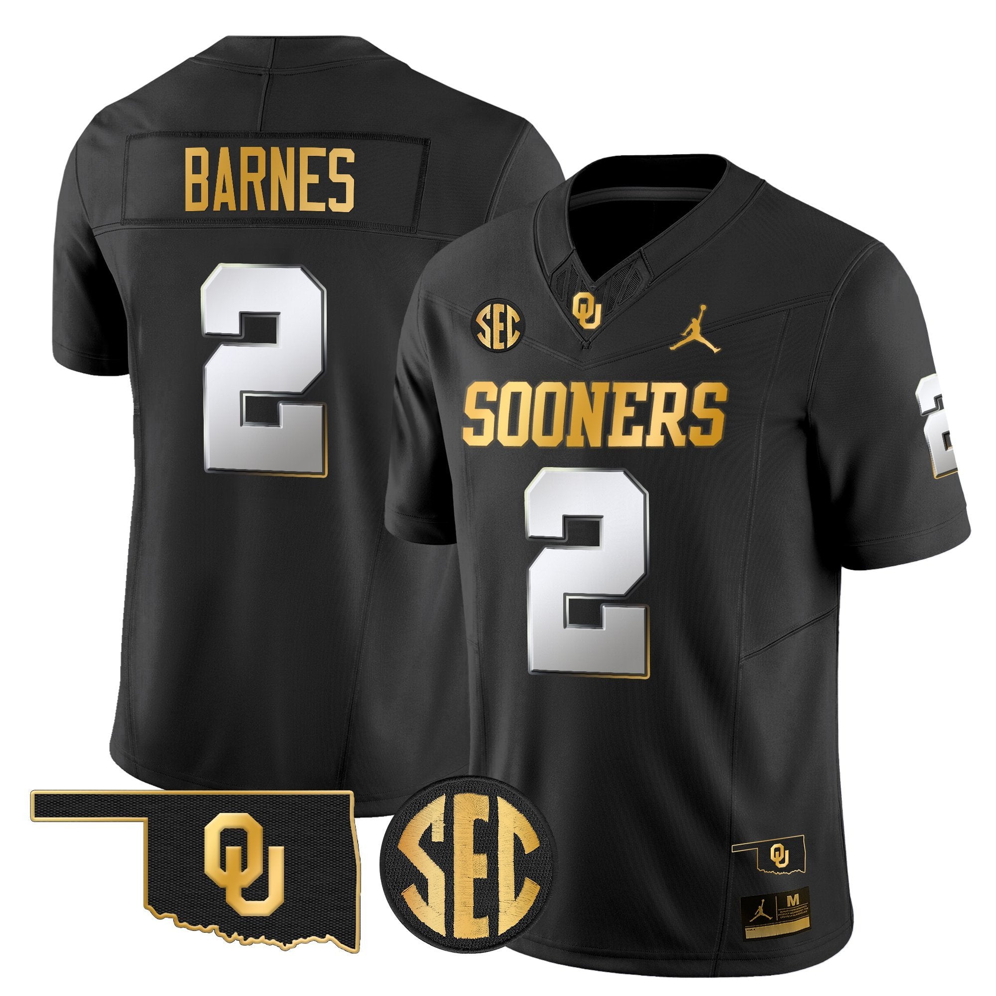 Oklahoma Sooners 2025 Gold Vapor Limited Jersey - All Stitched