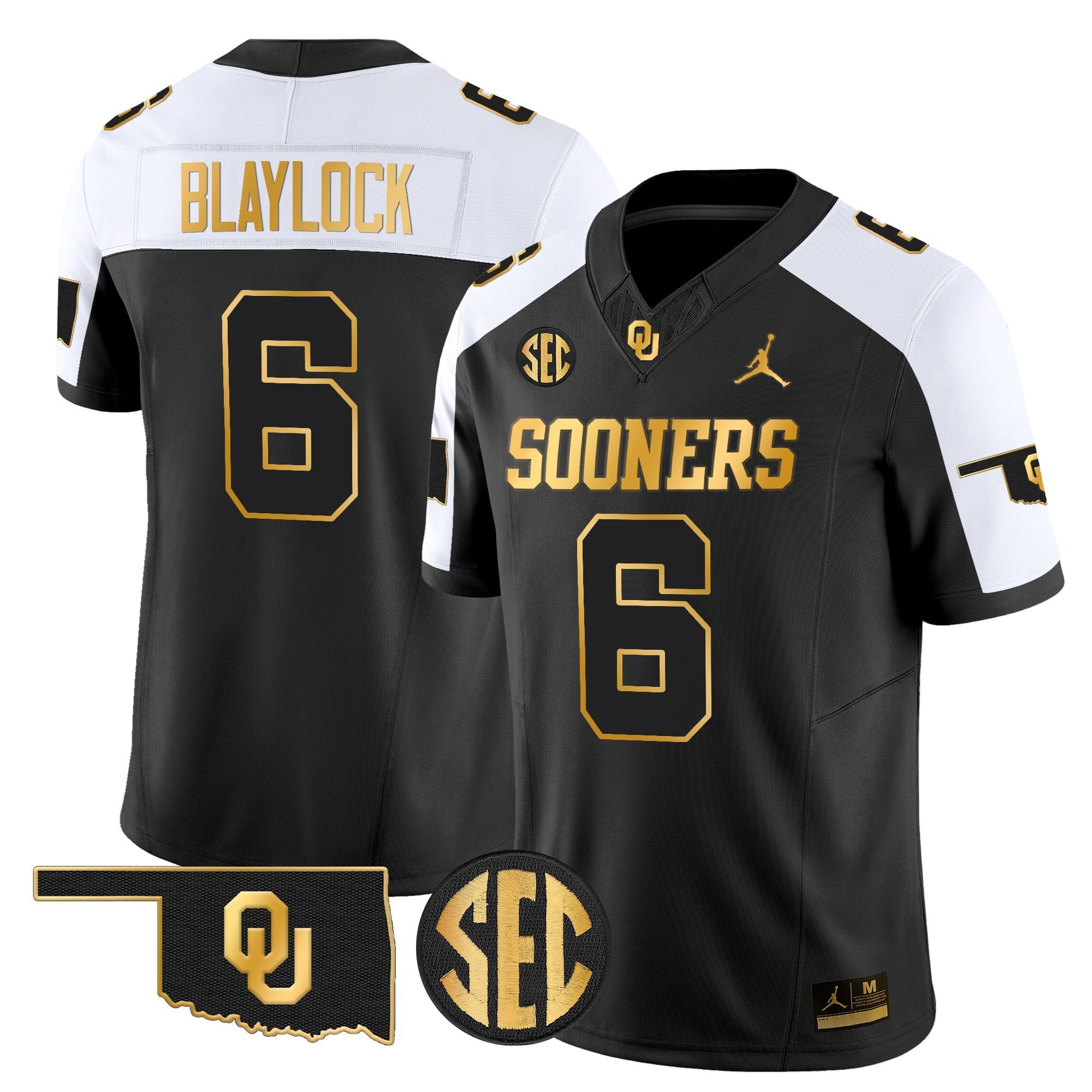 Oklahoma Sooners 2025 Gold Vapor Limited Jersey - All Stitched