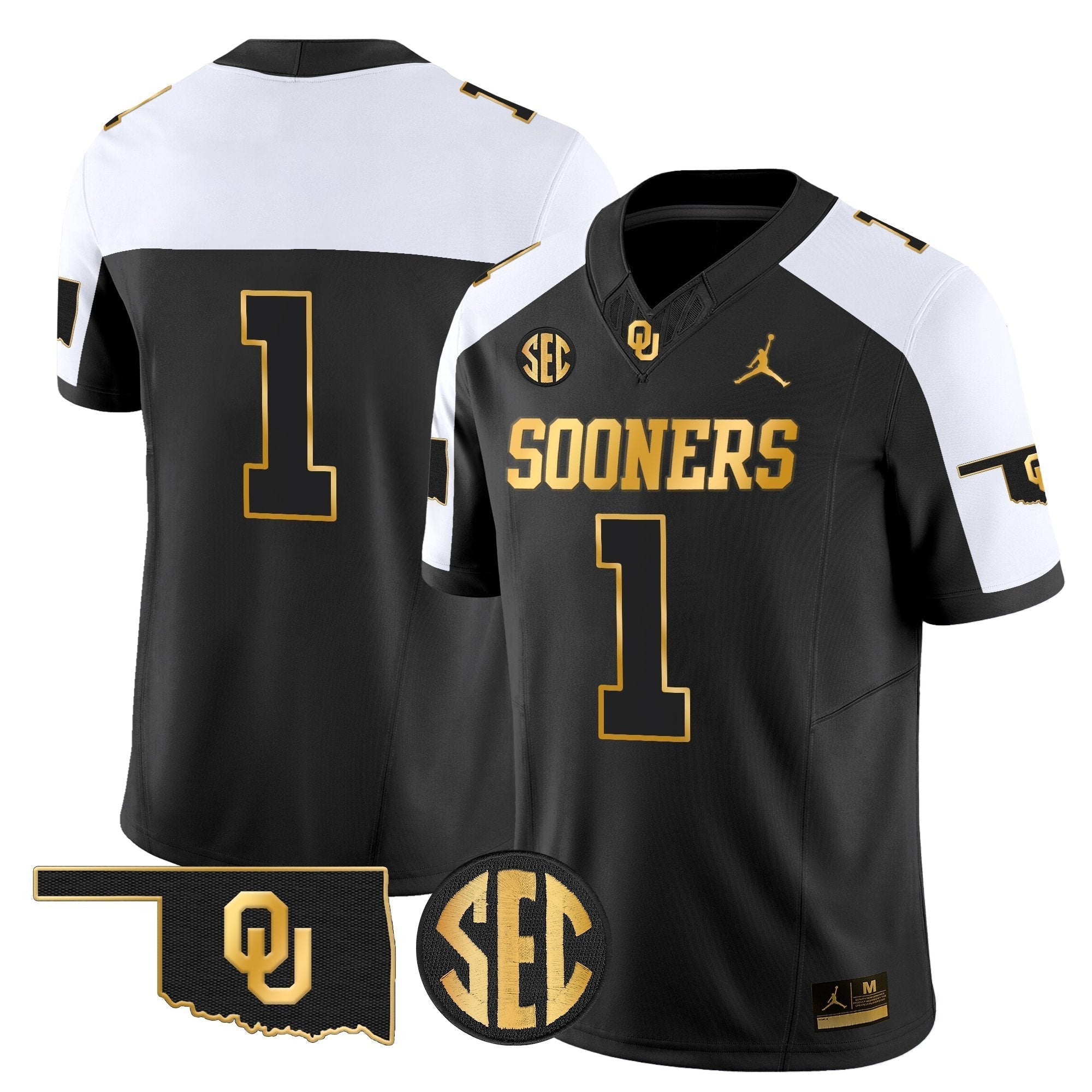 Oklahoma Sooners 2025 Gold Vapor Limited Jersey - All Stitched