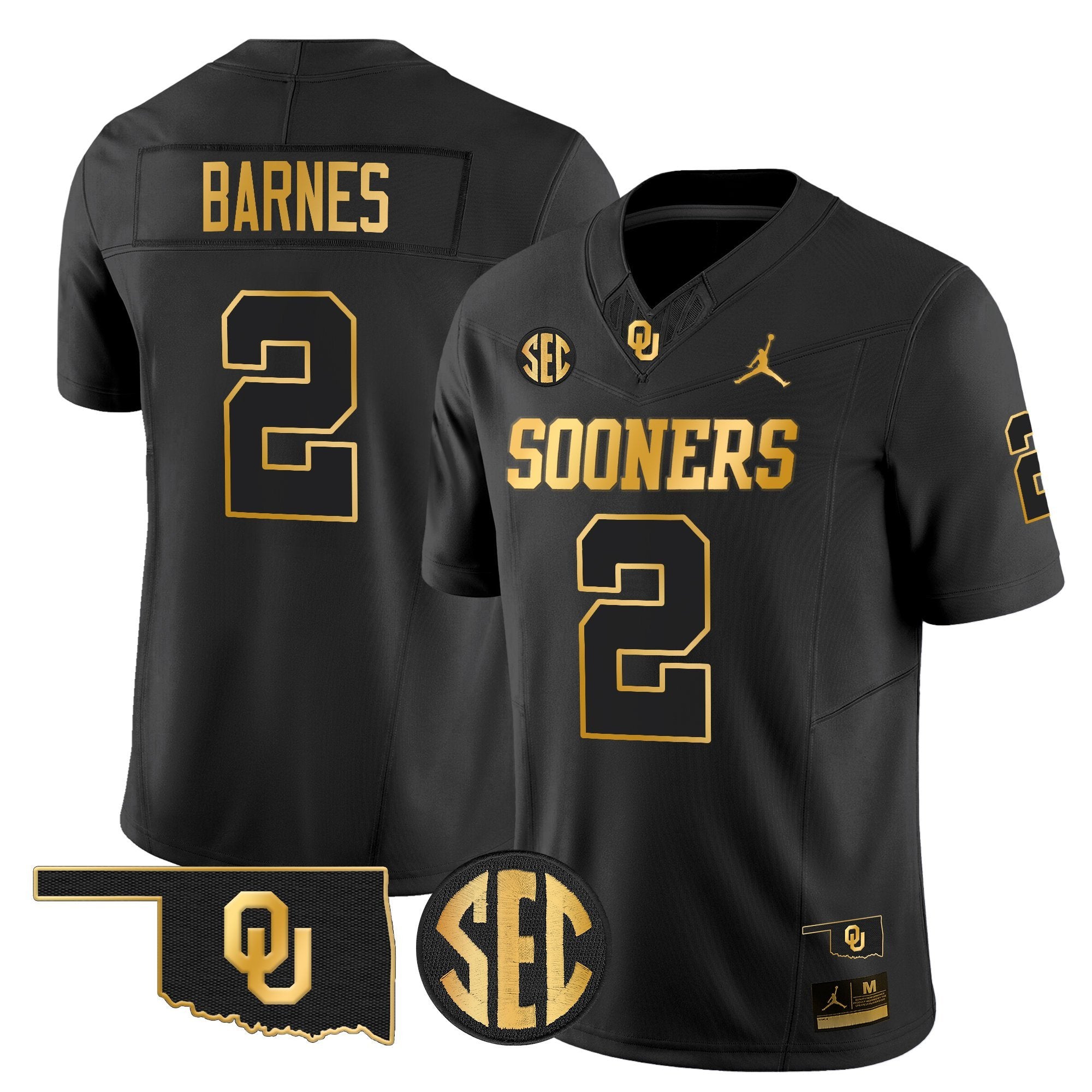 Oklahoma Sooners 2025 Gold Vapor Limited Jersey - All Stitched