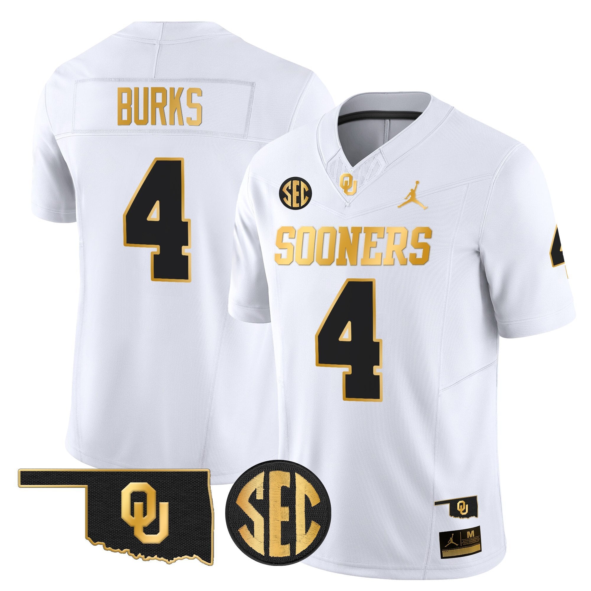 Oklahoma Sooners 2025 Gold Vapor Limited Jersey - All Stitched