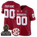 Oklahoma Sooners 2025 Playoff First Round Football Vapor Limited Custom Jersey