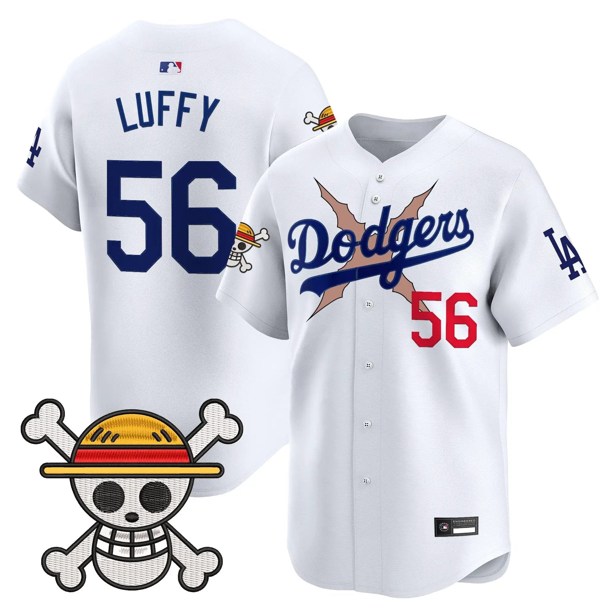 Men Los Angeles Dodgers x One Piece Vapor Premier Limited Jersey - Stitched