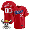 Los Angeles Dodgers x One Piece Vapor Premier Limited Custom Jersey - Stitched