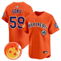 Men Seattle Mariners x Dragon Ball Vapor Premier Limited Jersey - All Stitched