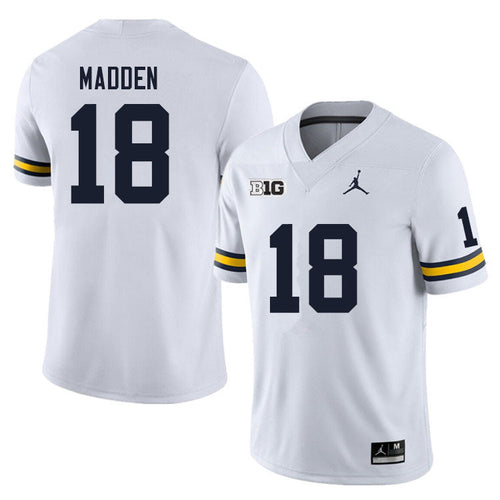 #18 Jesse Madden College Men’s Michigan Wolverines Football Jersey Stitched