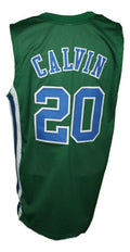 Marc Calvin Jersey #20 Carolina Cougars Retro Aba Basketball Green