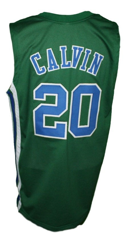 Marc Calvin Jersey #20 Carolina Cougars Retro Aba Basketball Green