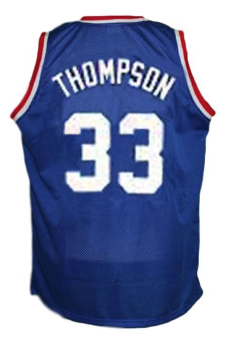 David Thompson Jersey #33 Denver Aba Retro Basketball New Sewn Blue