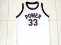 Lew Alcindor Jersey #33 Power High School Abdul Jabbar Basketball White
