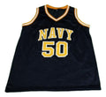 David Robinson Jersey #50 Navy New Basketball Navy Blue